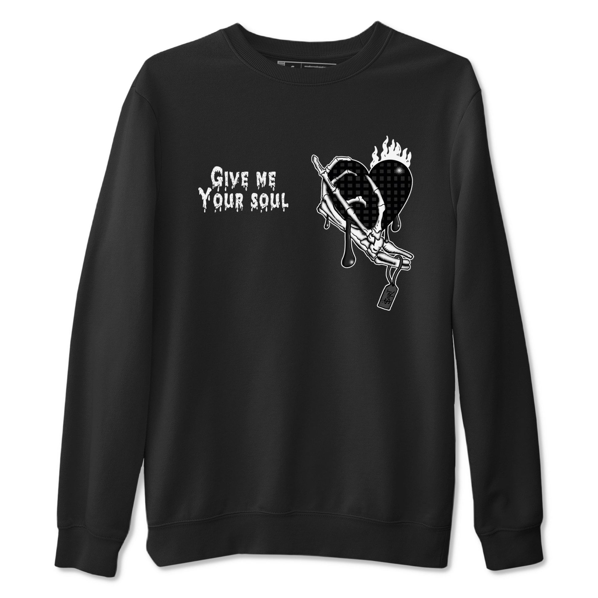 4s Fear shirts to match jordans Give Me Your Soul sneaker match tees Air Jordan 4 Retro Fear match shoes to clothes SNRT Sneaker Tees unisex cotton Black 2 shirts