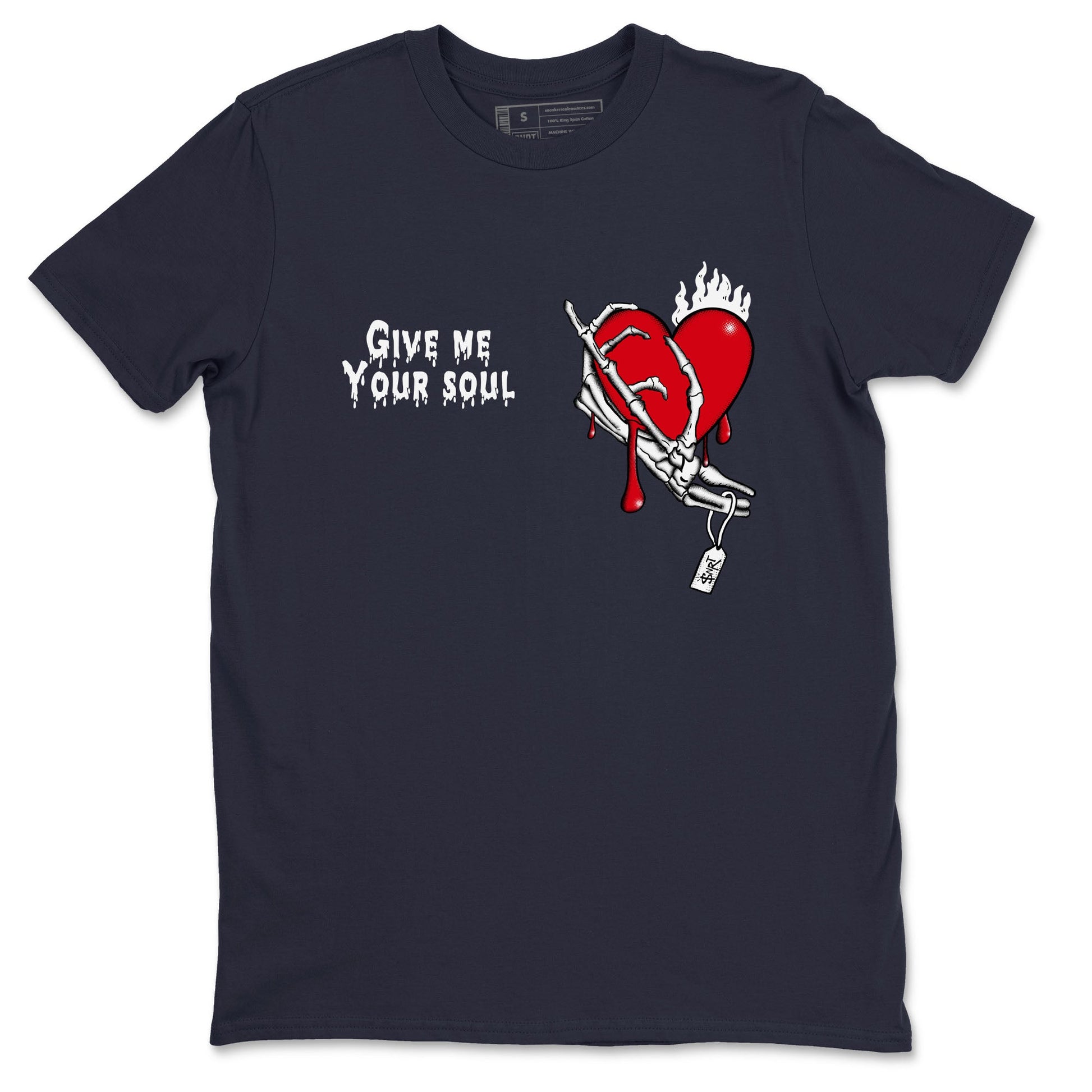 6s White And Midnight Navy shirts to match jordans Give Me Your Soul unique Halloween sneaker tee Air Jordan 6 White And Midnight Navy SNRT Sneaker Release Tees unisex cotton Navy 2 crew neck shirts