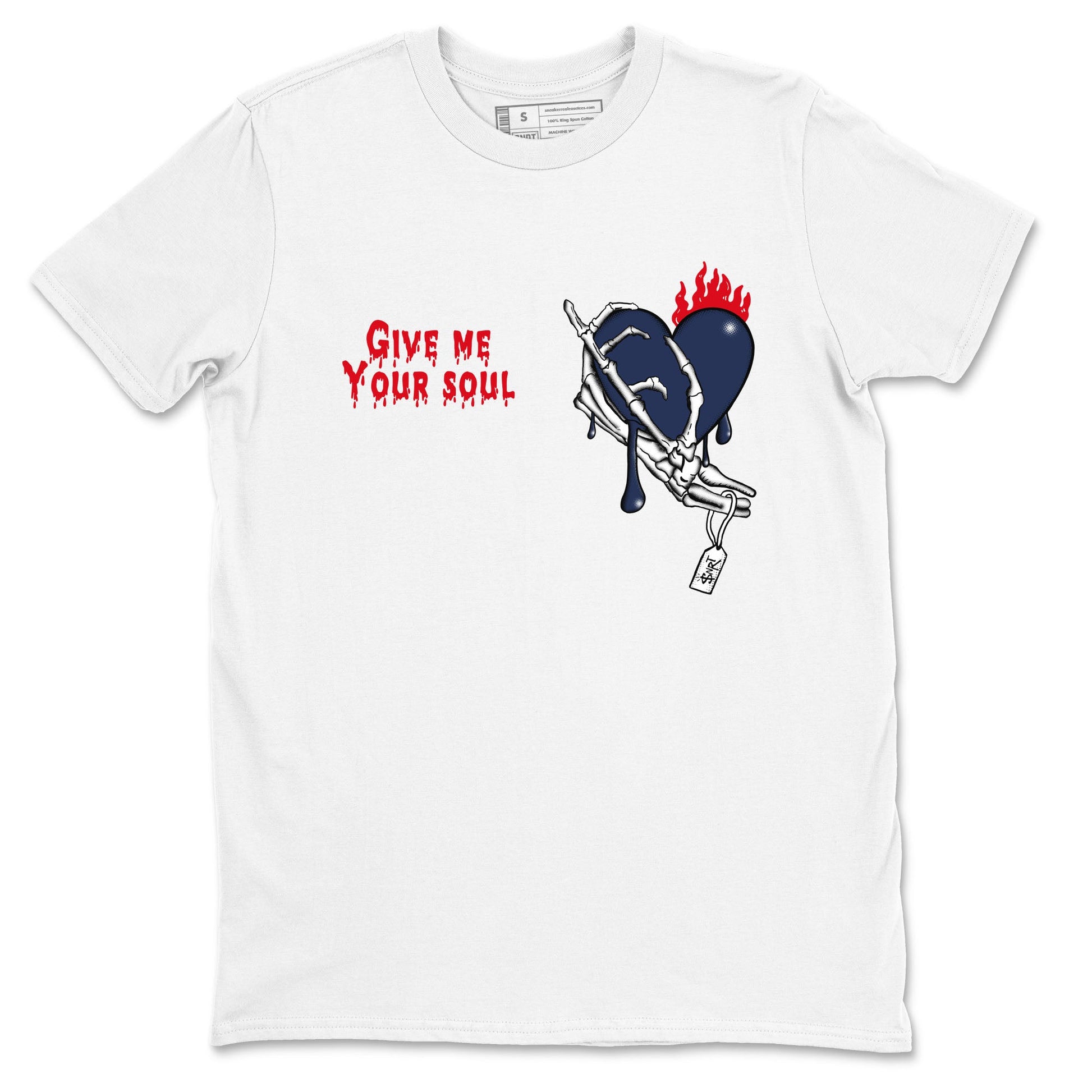 6s White And Midnight Navy shirts to match jordans Give Me Your Soul unique Halloween sneaker tee Air Jordan 6 White And Midnight Navy SNRT Sneaker Release Tees unisex cotton White 2 crew neck shirts