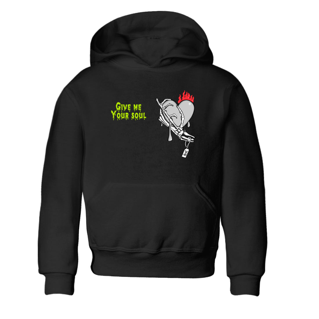 Sneaker Threads – Sneaker Tees To Match Air Max 90 Spruce Aura and Ghost Green – Give Me Your Soul Youth Graphic Tee Black 2. Perfect for Jordan releases 2025 colorways.