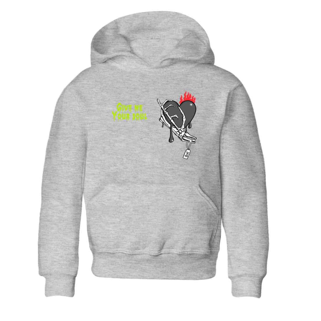 Sneaker Threads – Sneaker Tees To Match Air Max 90 Spruce Aura and Ghost Green – Give Me Your Soul Youth Graphic Tee Heather Grey 2. Perfect for Jordan releases 2025 colorways.
