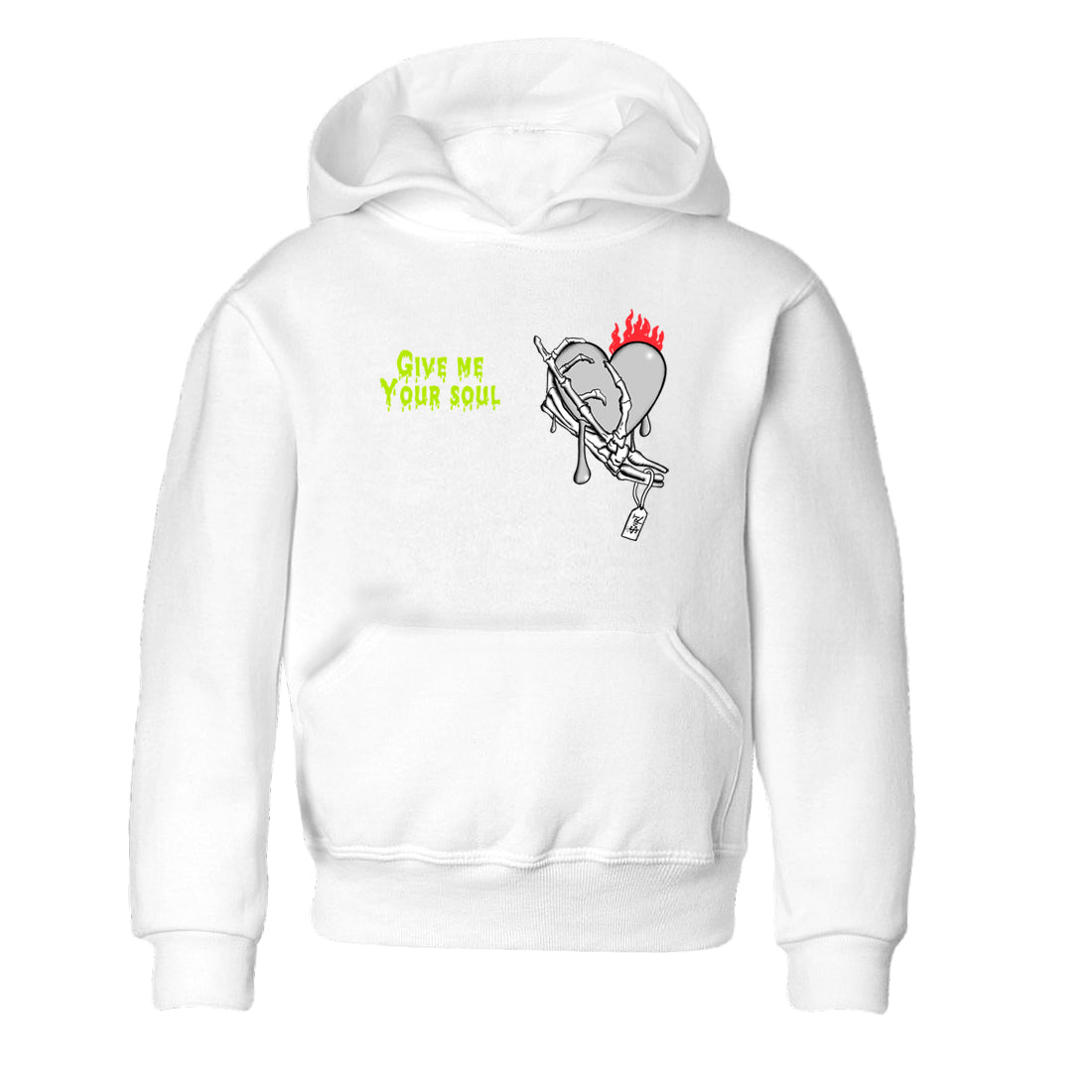 Sneaker Threads – Sneaker Tees To Match Air Max 90 Spruce Aura and Ghost Green – Give Me Your Soul Youth Graphic Tee White 2. Perfect for Jordan releases 2025 colorways.
