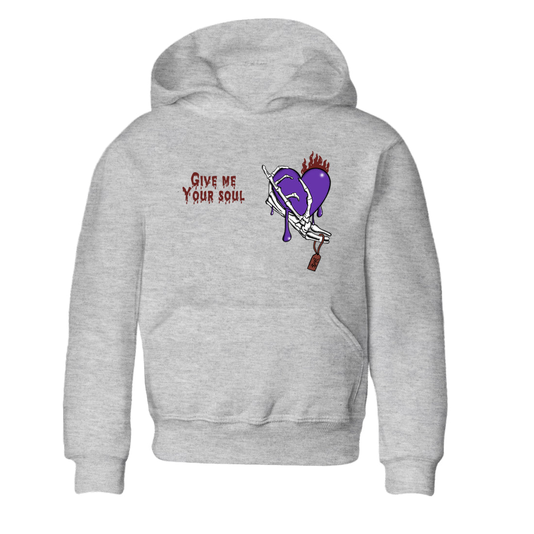 Sneaker match tees – Sneaker Threads To Match Dunk Low Persian Violet Shoes – Give Me Your Soul Kids T-Shirt Heather Grey 2