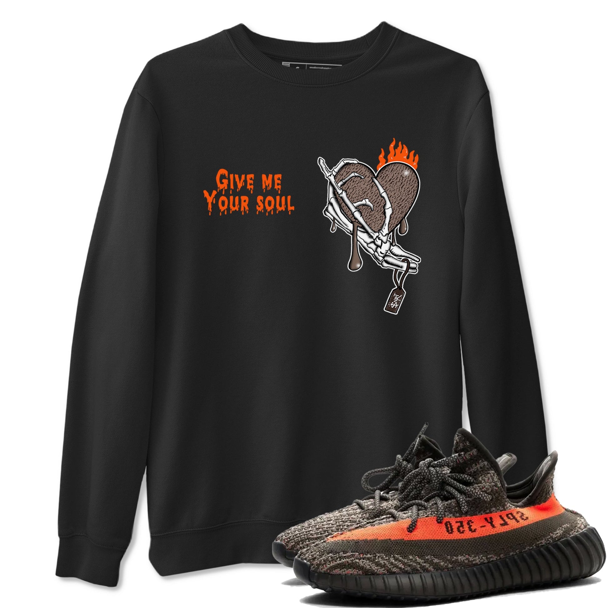 Yeezy 350 Carbon Beluga shirts to match jordans Give Me Your Soul unique Halloween sneaker tee Yeezy 350 Carbon Beluga match shoes to clothes SNRT Sneaker Tees unisex cotton Black 1 shirts