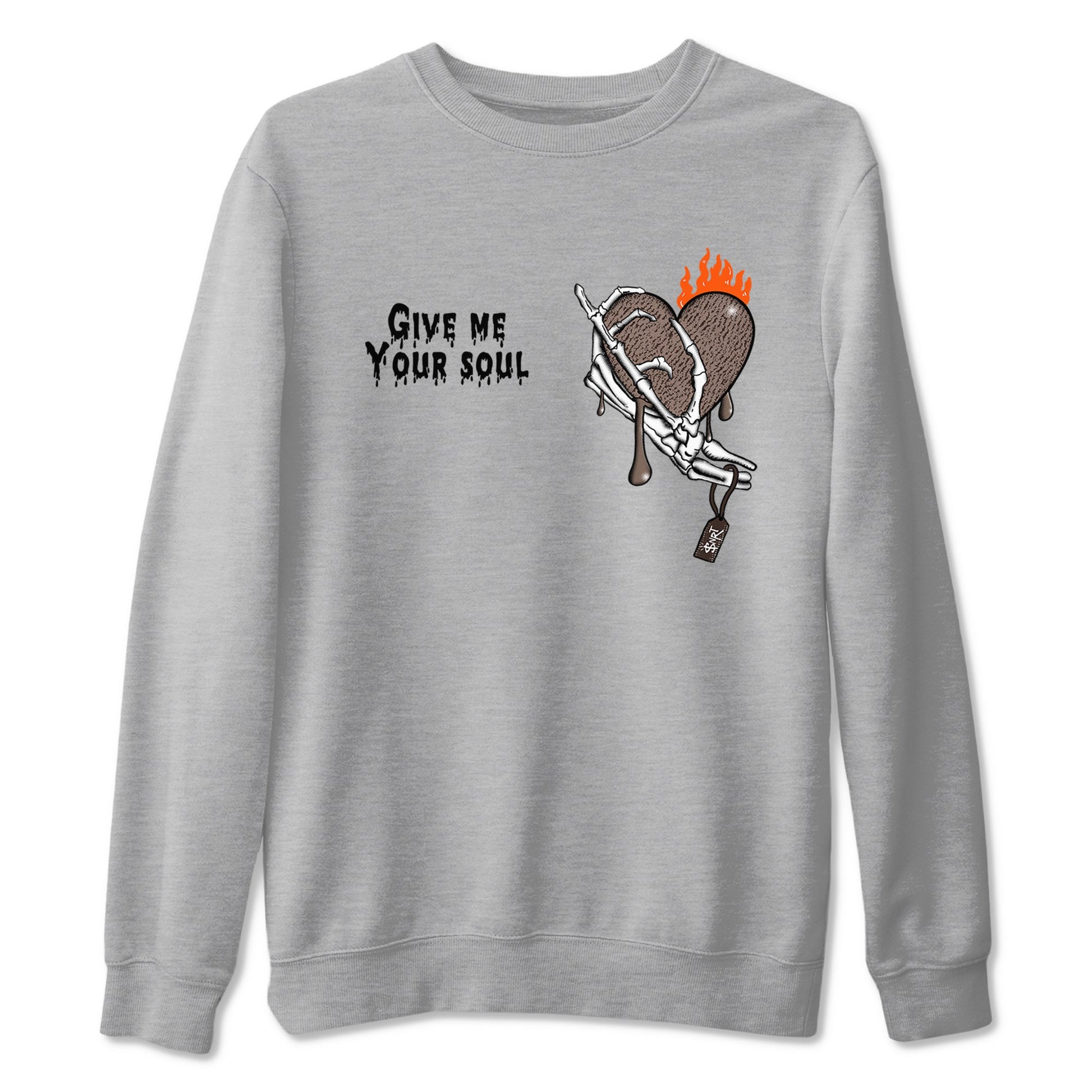 Yeezy 350 Carbon Beluga shirts to match jordans Give Me Your Soul unique Halloween sneaker tee Yeezy 350 Carbon Beluga match shoes to clothes SNRT Sneaker Tees unisex cotton Heather Grey 2 shirts