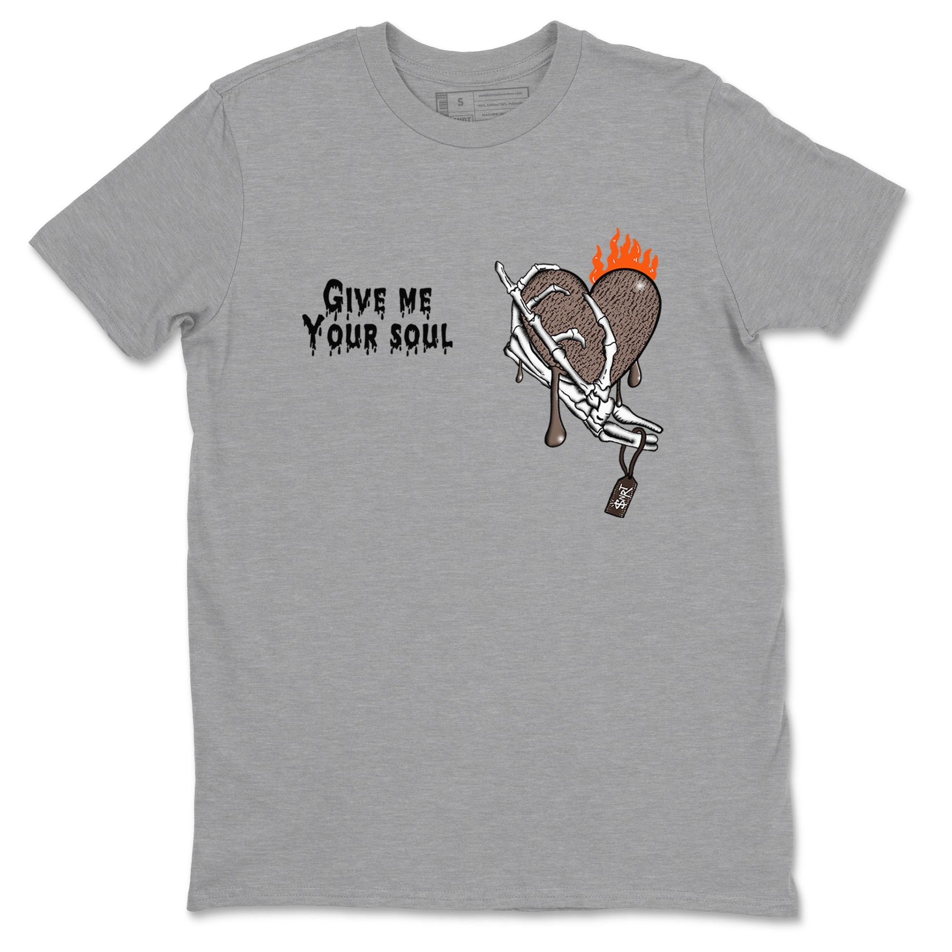 Yeezy 350 Carbon Beluga shirts to match jordans Give Me Your Soul unique Halloween sneaker tee Yeezy 350 Carbon Beluga match shoes to clothes SNRT Sneaker Tees unisex cotton Heather Grey 2 shirts