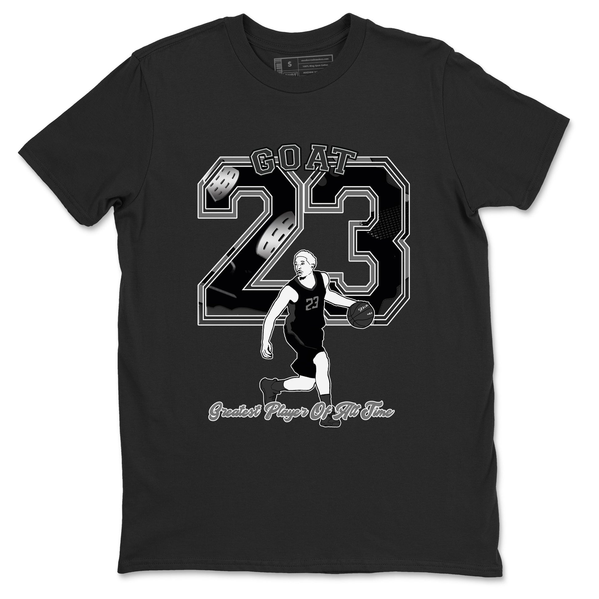 4s Black Cat shirts to match jordans Goat Player sneaker match tees Air Jordan 4 Black Cat match shoes to clothes SNRT Sneaker Tees unisex cotton Black 2 shirts
