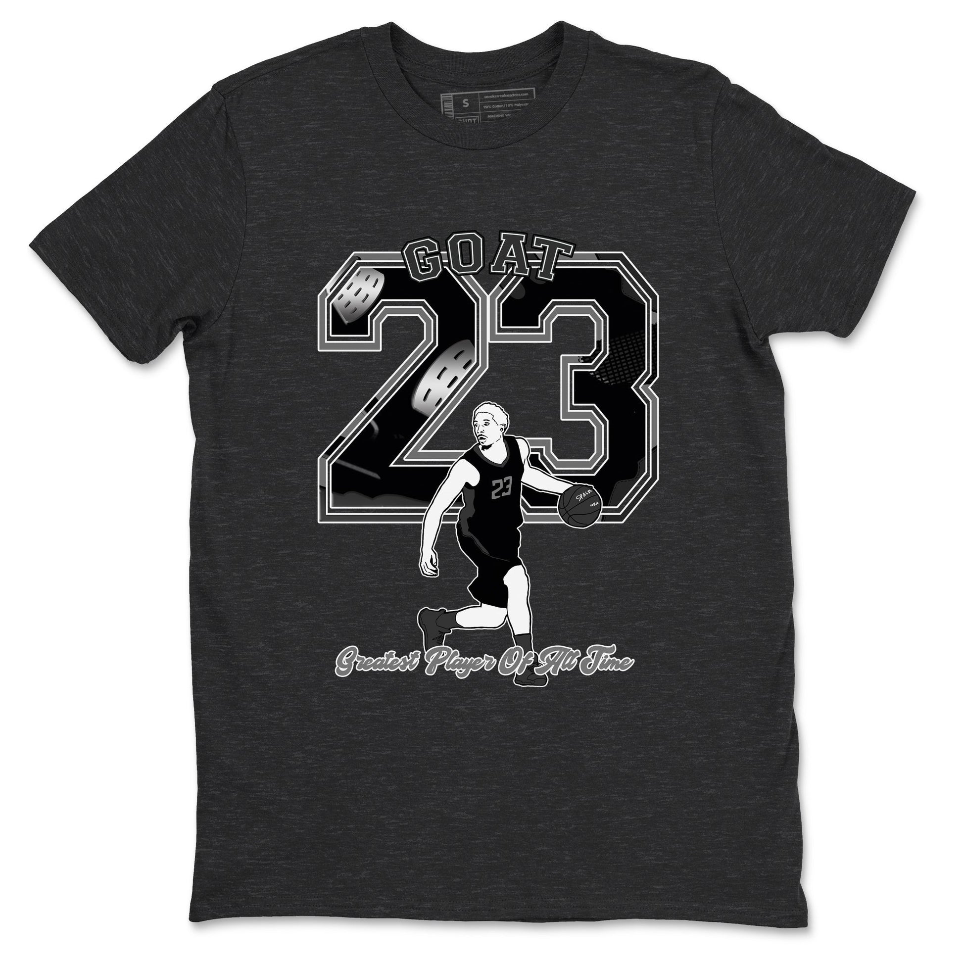 4s Black Cat shirts to match jordans Goat Player sneaker match tees Air Jordan 4 Black Cat match shoes to clothes SNRT Sneaker Tees unisex cotton Charcoal Heather 2 shirts