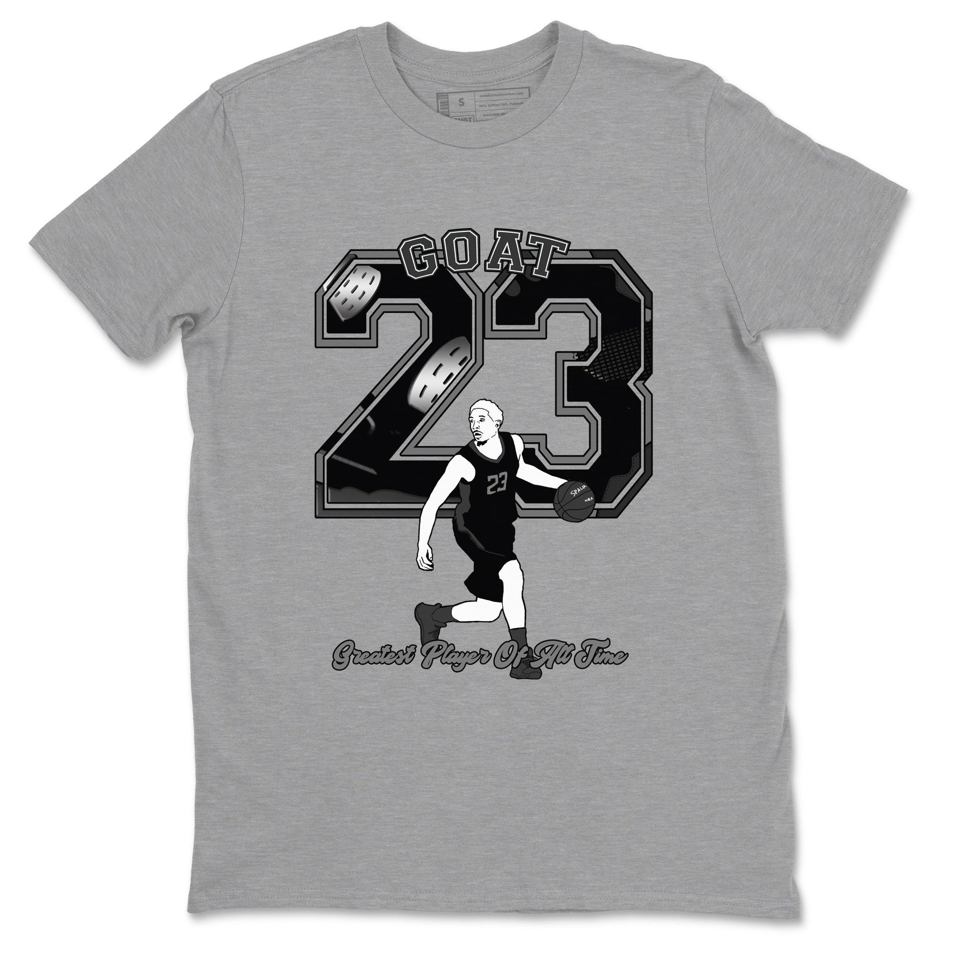 4s Black Cat shirts to match jordans Goat Player sneaker match tees Air Jordan 4 Black Cat match shoes to clothes SNRT Sneaker Tees unisex cotton Heather Grey 2 shirts