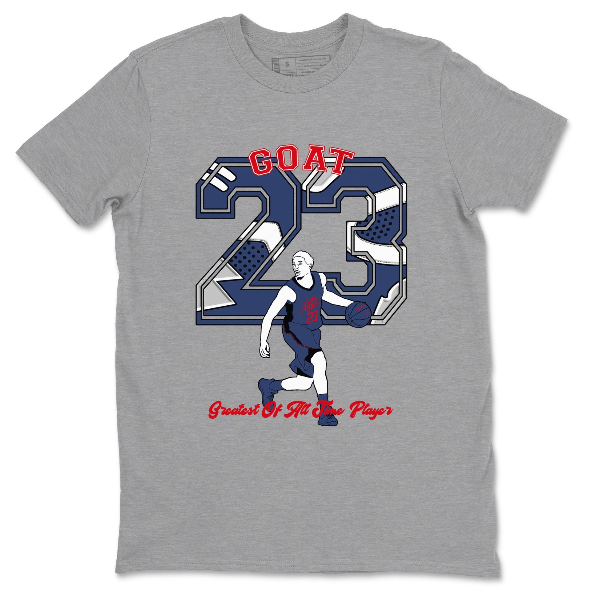 AJ6 White And Midnight Navy shirt to match jordans Goat Player sneaker tees Air Jordan 6 Olympic SNRT Sneaker Release Tees unisex cotton Heather Grey 2 crew neck shirt
