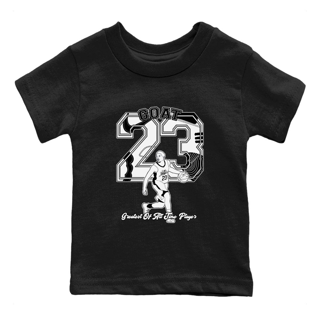 Dunk Black White shirts to match jordans Goat Player sneaker match tees Dunk Panda SNRT Sneaker Release Tees Youth Baby Black 2 crew neck shirts