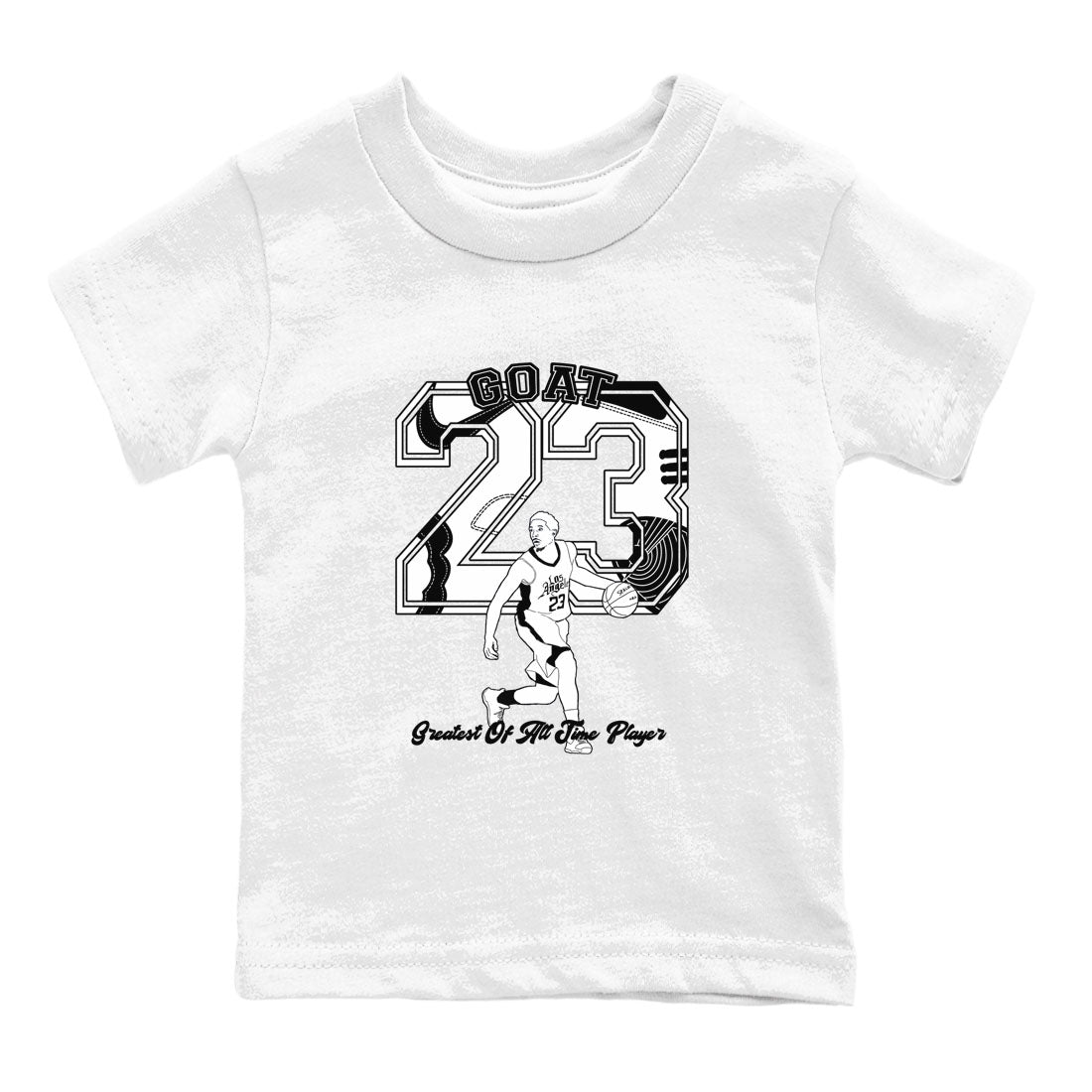 Dunk Black White shirts to match jordans Goat Player sneaker match tees Dunk Panda SNRT Sneaker Release Tees Youth Baby White 2 crew neck shirts