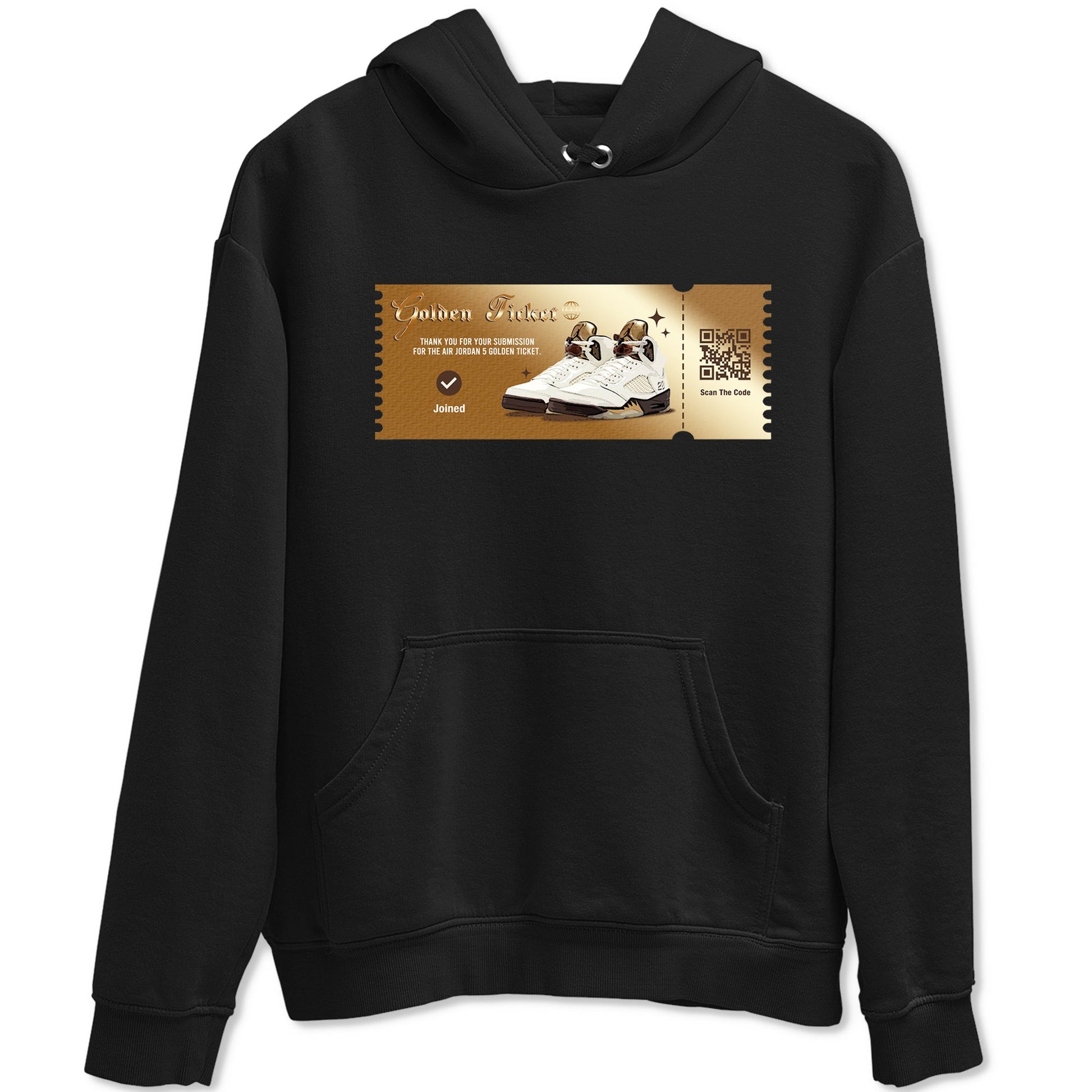 5s Golden Ticket shirts to match jordans Golden Ticket shirts to match jordans Air Jordan 5 Golden Ticket match shoes to clothes SNRT Sneaker Tees unisex cotton Black 2 shirts