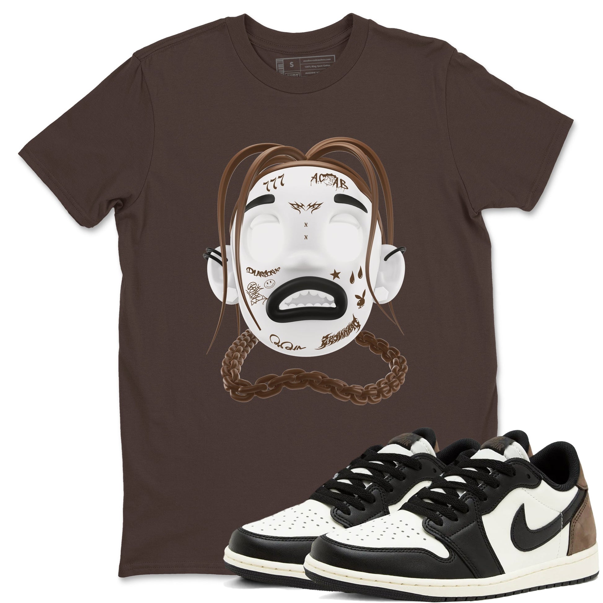 1s Low OG Mocha shirts to match jordans Goosebumps Boy sneaker match tees Air Jordan 1 Mocha match shoes to clothes SNRT Sneaker Tees unisex cotton Dark Chocolate 1 shirts