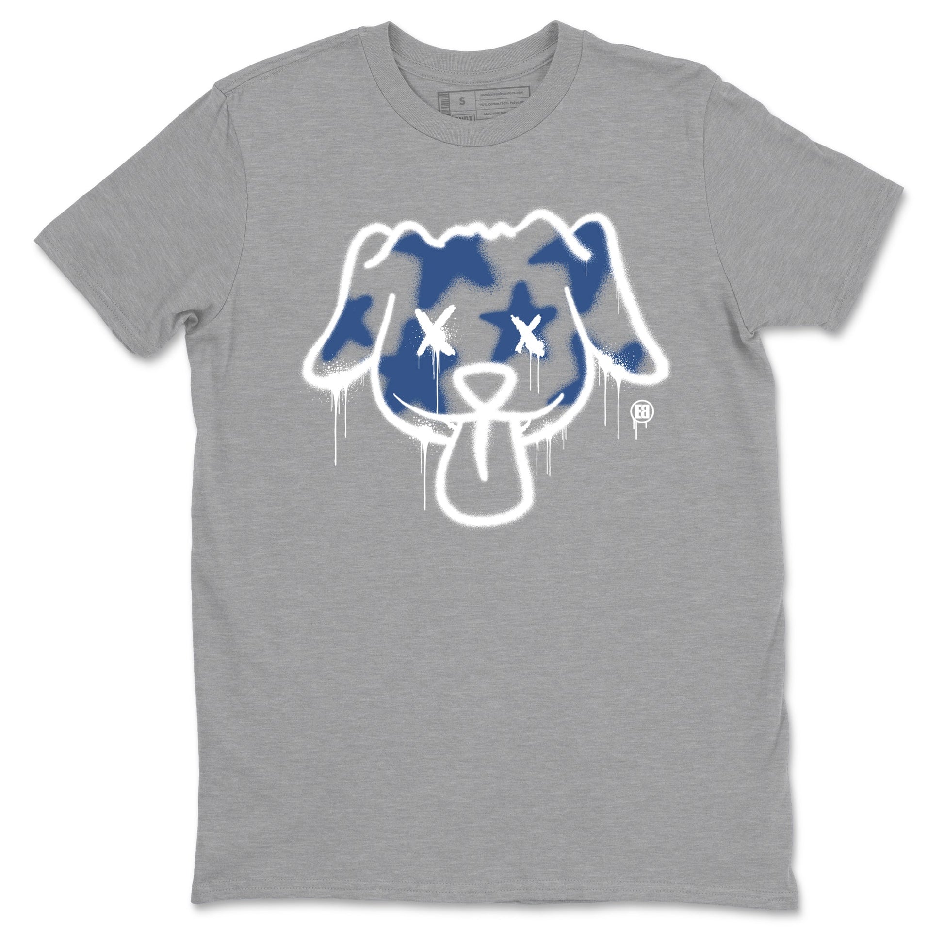 A Ma Maniere Air Jordan 3 Diffused Blue shirts to match jordans Graffiti Dog graphic tee Jordan 3 For The Love best t-shirts to wear with jordans SNRT Sneaker Tees unisex cotton Heather Grey 2 shirts