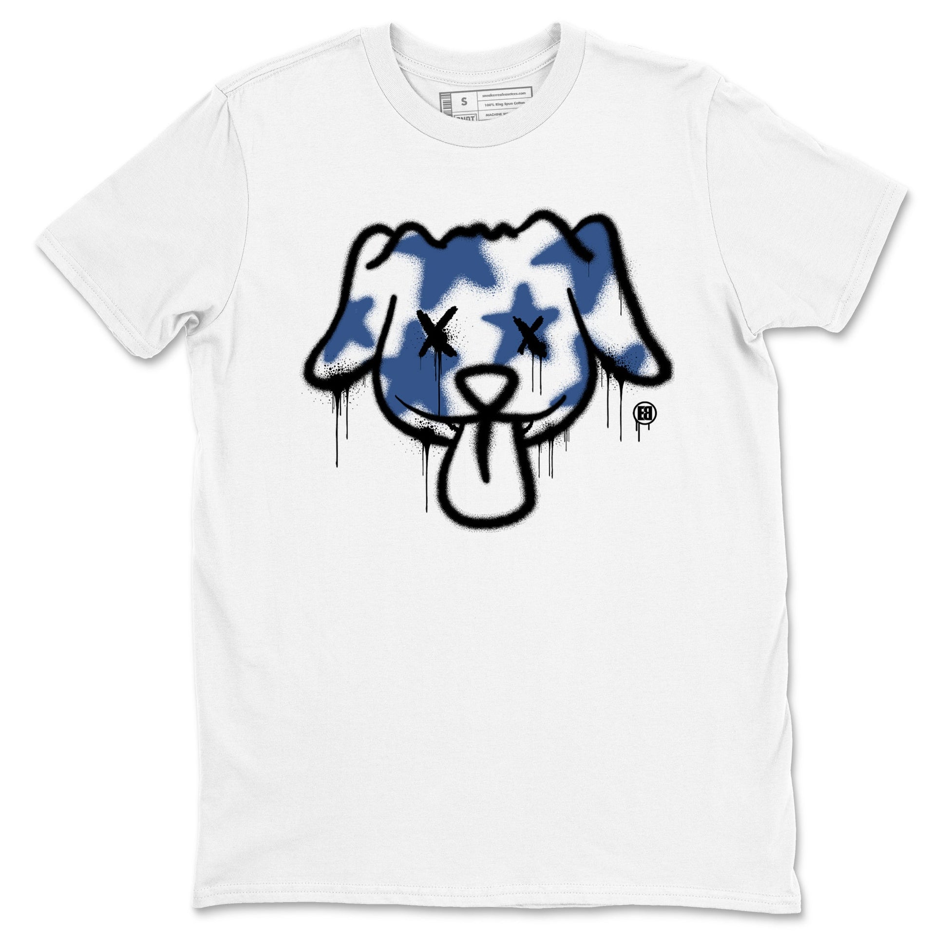 A Ma Maniere Air Jordan 3 Diffused Blue shirts to match jordans Graffiti Dog graphic tee Jordan 3 For The Love best t-shirts to wear with jordans SNRT Sneaker Tees unisex cotton White 2 shirts