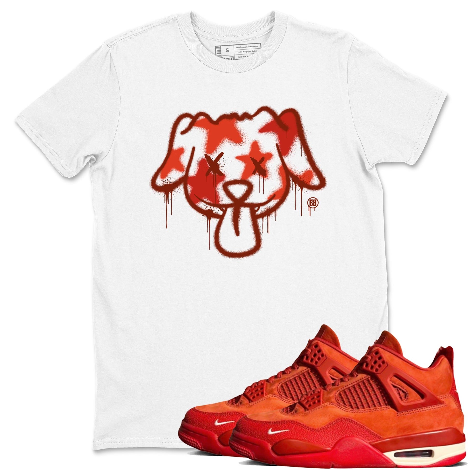 4s Nigel Sylvesterto match jordans Graffiti Dog best t shirts to wear with jordans Nigel Sylvester x Air Jordan 4 Brick by Brick match shoes to clothes SNRT Sneaker Tees unisex cotton White 1 shirts