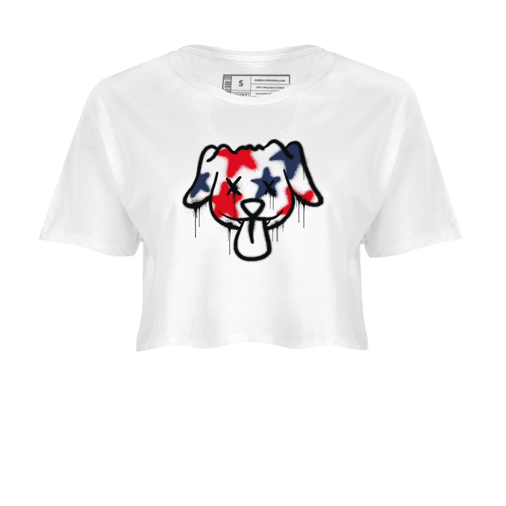 6s White And Midnight Navy shirts to match jordans Graffiti Dog sneaker match tees Air Jordan 6 White And Midnight Navy SNRT Sneaker Tees streetwear brand White 2 crop tee