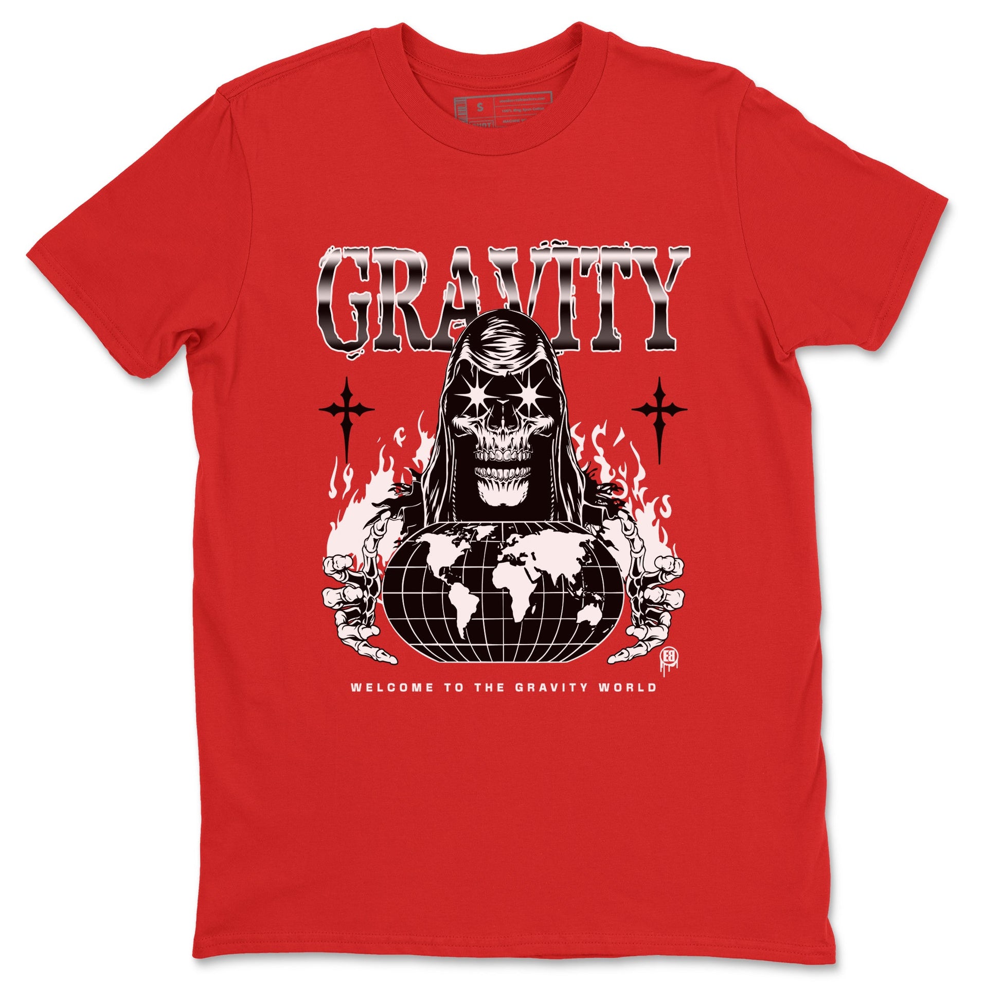 AJ1 Black Toe Reimagined shirts to match jordans Gravity sneaker match tees Air Jordan 1 Black Toe Reimagined SNRT Sneaker Tees streetwear brand Red 2 unisex cotton tee