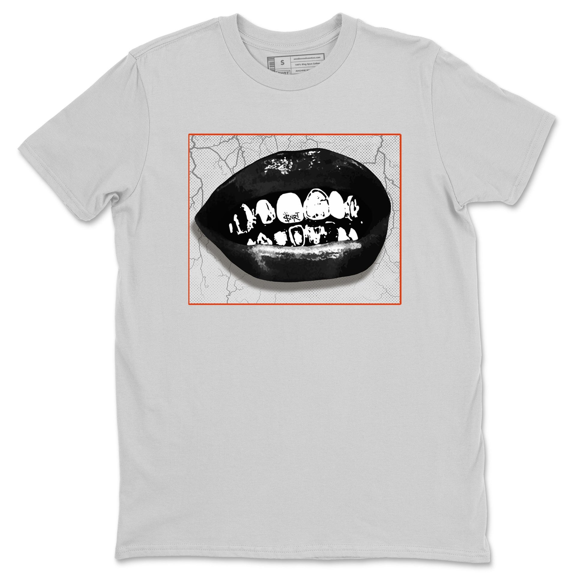 Foams One Jin shirts to match jordans Grillz Lips sneaker match tees Air Foamposite One Jin match shoes to clothes SNRT Sneaker Tees unisex cotton Silver 2 shirts