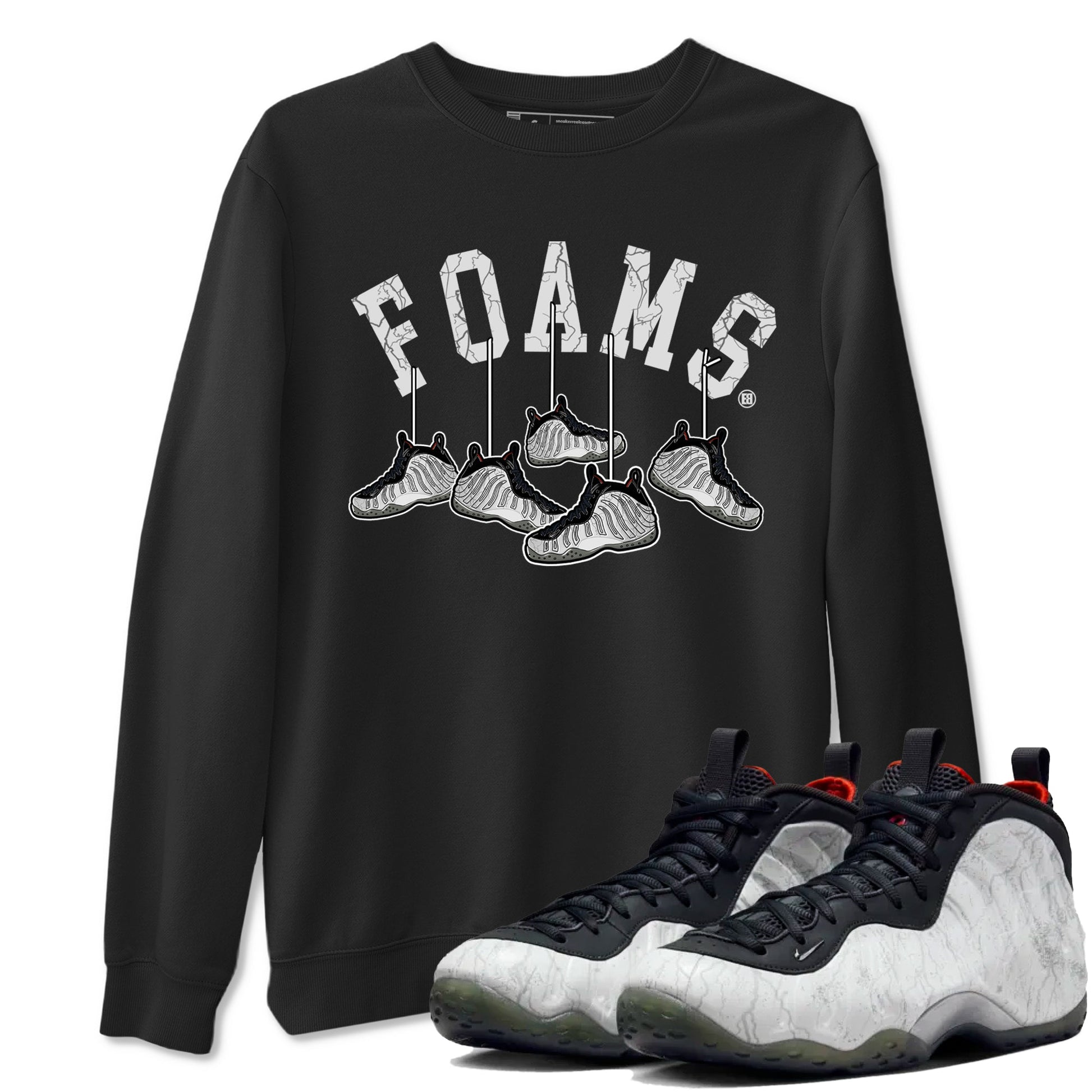 Foams One Jin shirts to match jordans Hanging Sneakers sneaker match tees Air Foamposite One Jin match shoes to clothes SNRT Sneaker Tees unisex cotton Black 1 shirts