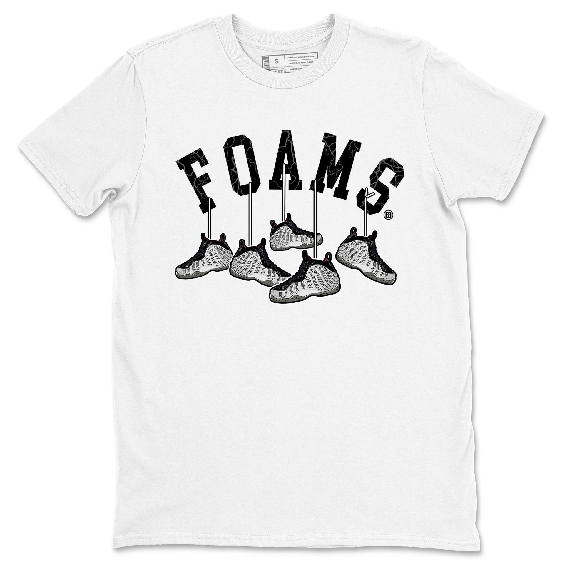 Foams One Jin shirts to match jordans Hanging Sneakers sneaker match tees Air Foamposite One Jin match shoes to clothes SNRT Sneaker Tees unisex cotton White 2 shirts