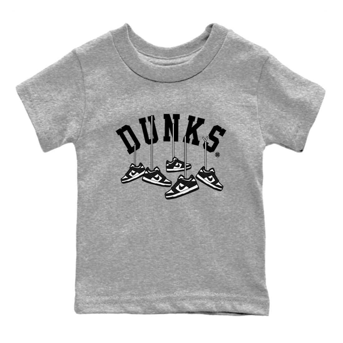 Hanging Sneakers Kids Tops - Dunk Panda - SNRT Sneaker Tee