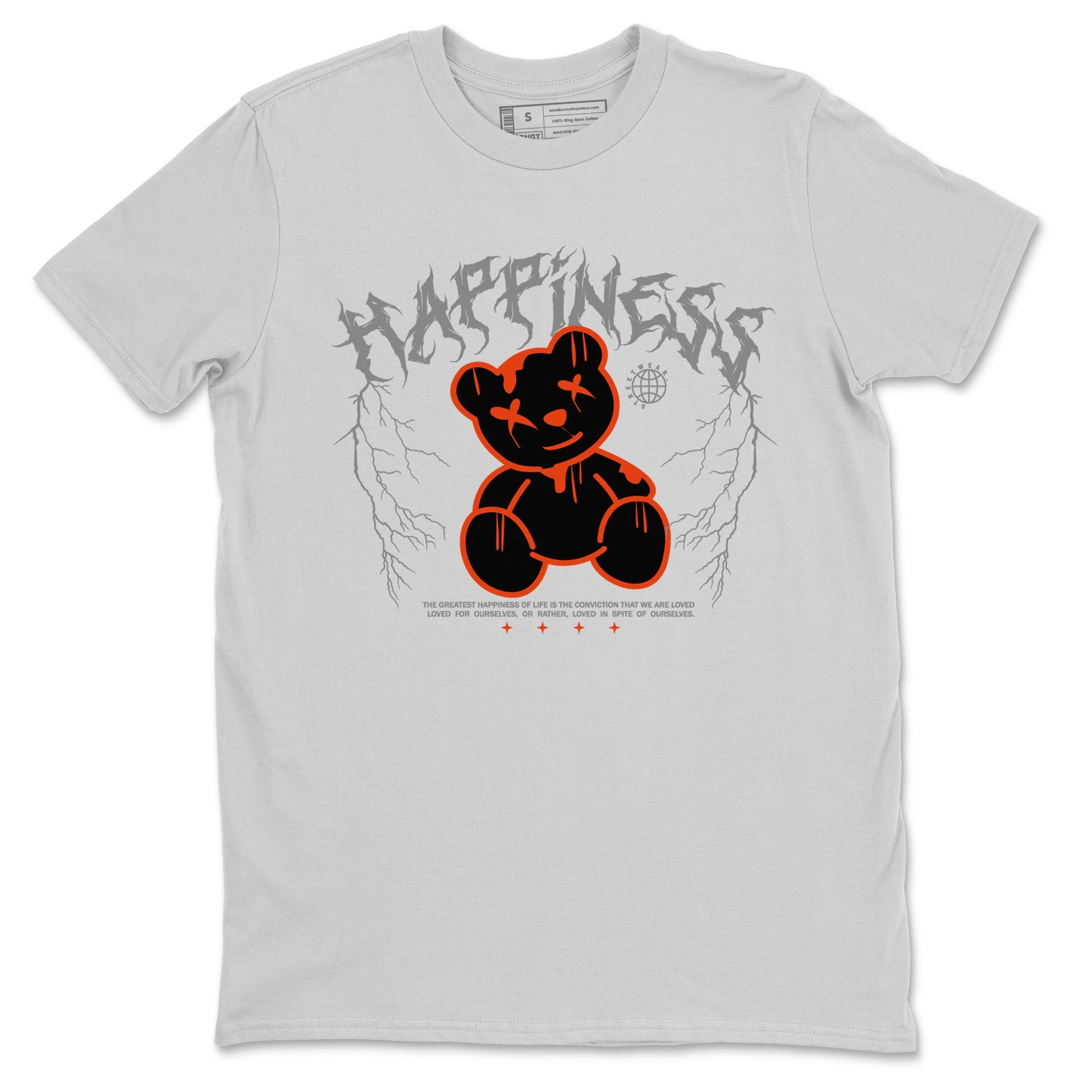 Foams One Jin shirts to match jordans Happiness Bear sneaker match tees Air Foamposite One Jin match shoes to clothes SNRT Sneaker Tees unisex cotton Silver 2 shirts