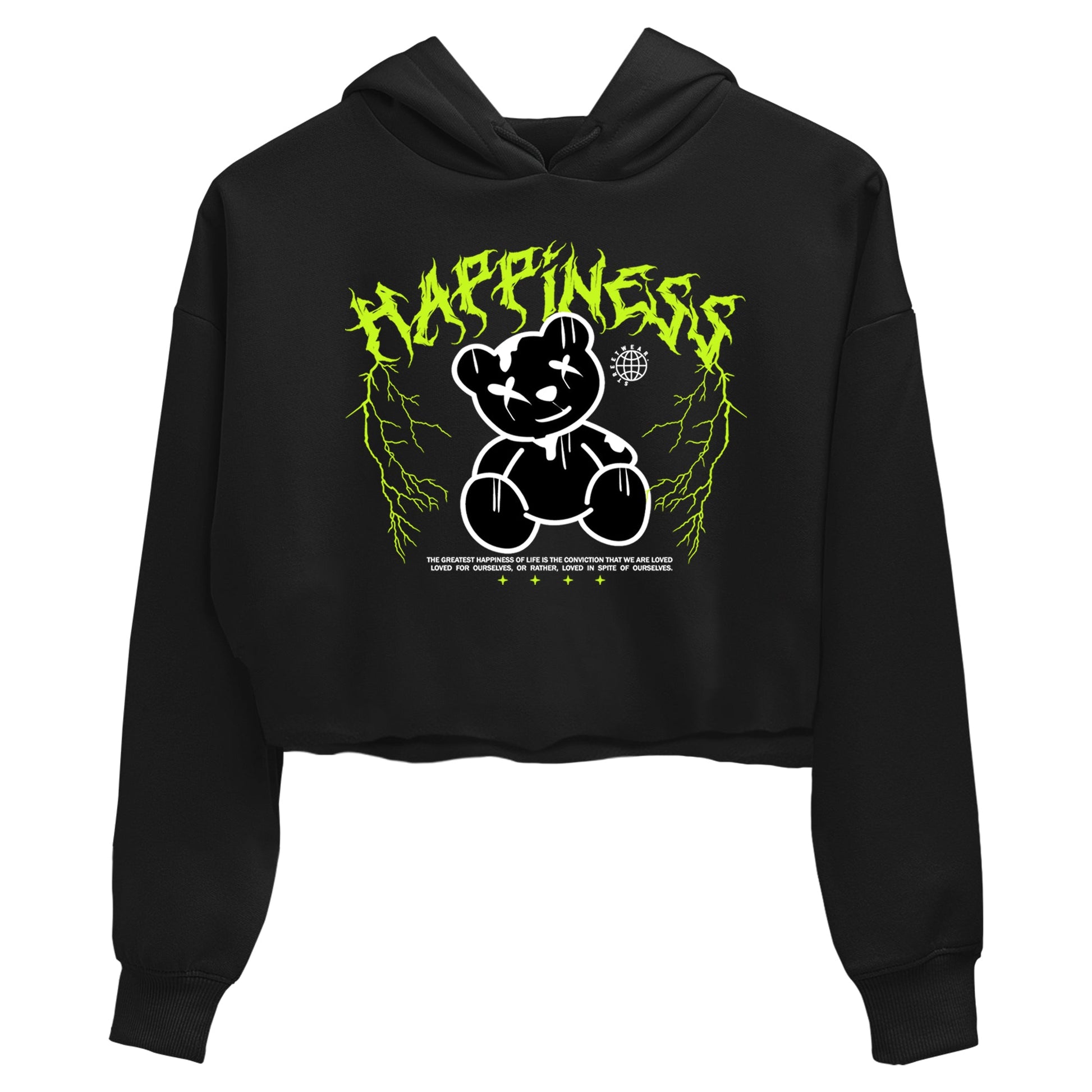 Air Force 1 Low Dance Volt t-shirts to match sneakers Happiness Bear sneaker match tees Air Force 1 Volt match shoes to clothes SNRT Sneaker Tees unisex cotton Black 2 crop tee