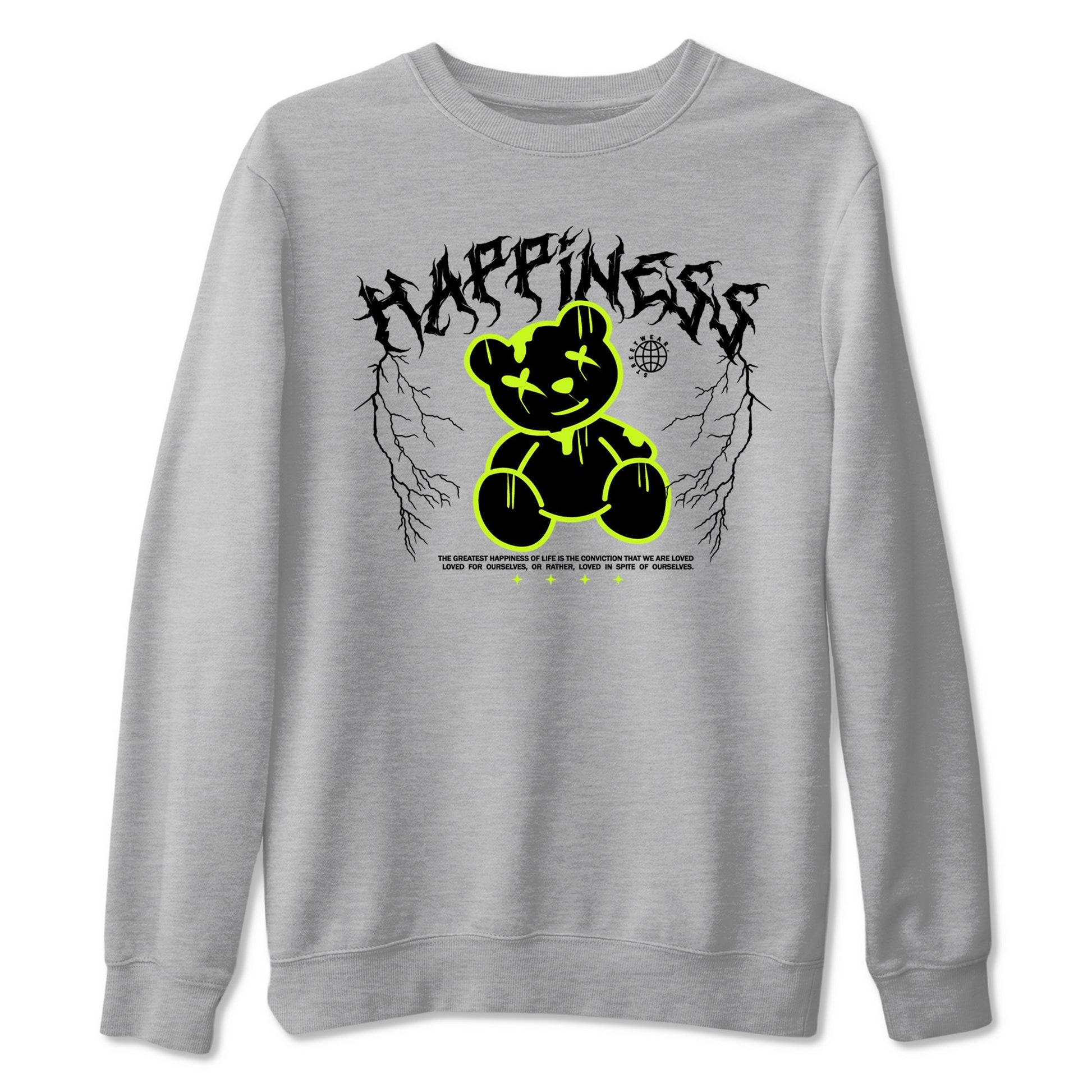 Air Force 1 Low Dance Volt t-shirts to match sneakers Happiness Bear sneaker match tees Air Force 1 Volt match shoes to clothes SNRT Sneaker Tees unisex cotton Heather Grey 2 shirts