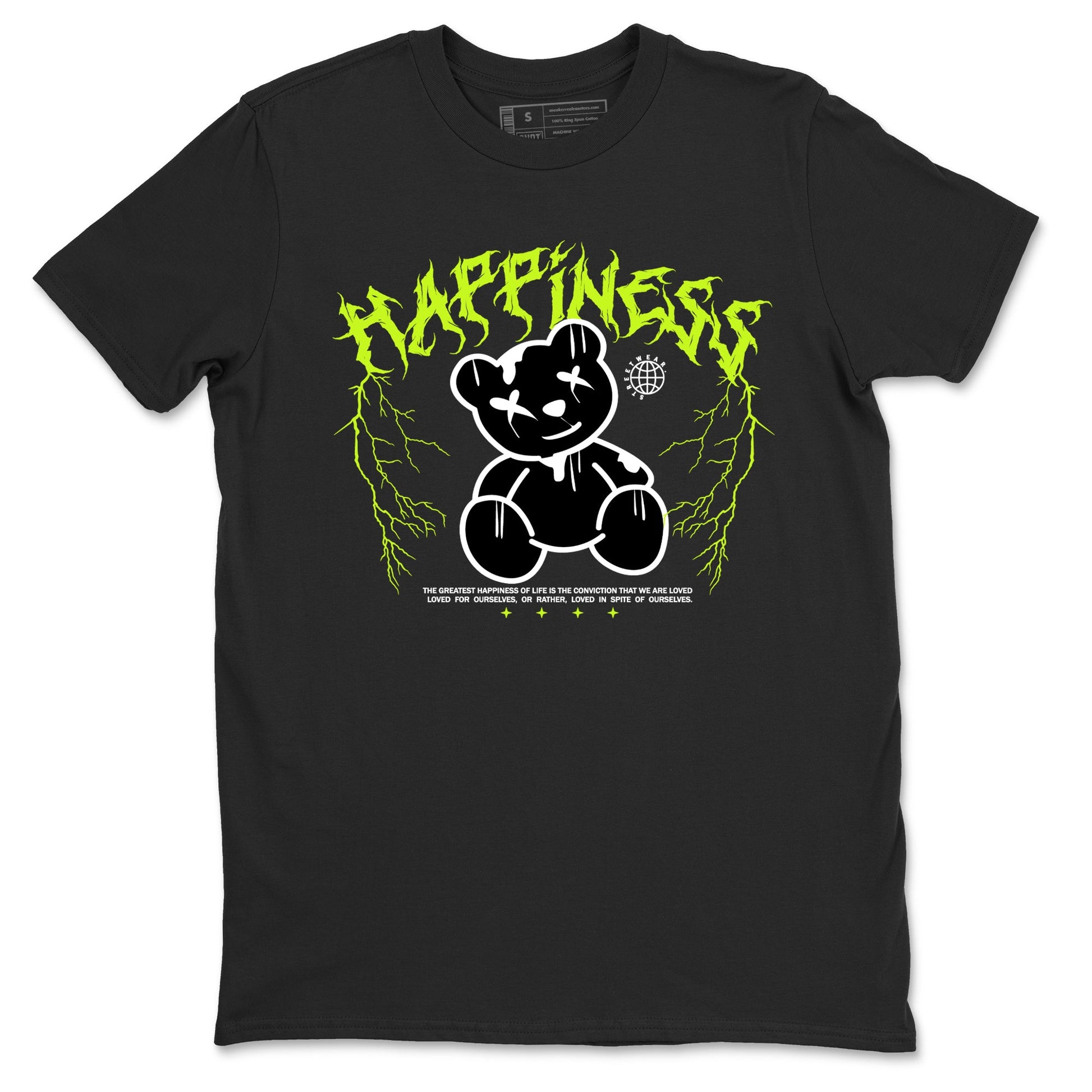 Air Force 1 Low Dance Volt t-shirts to match sneakers Happiness Bear sneaker match tees Air Force 1 Volt match shoes to clothes SNRT Sneaker Tees unisex cotton Black 2 shirts