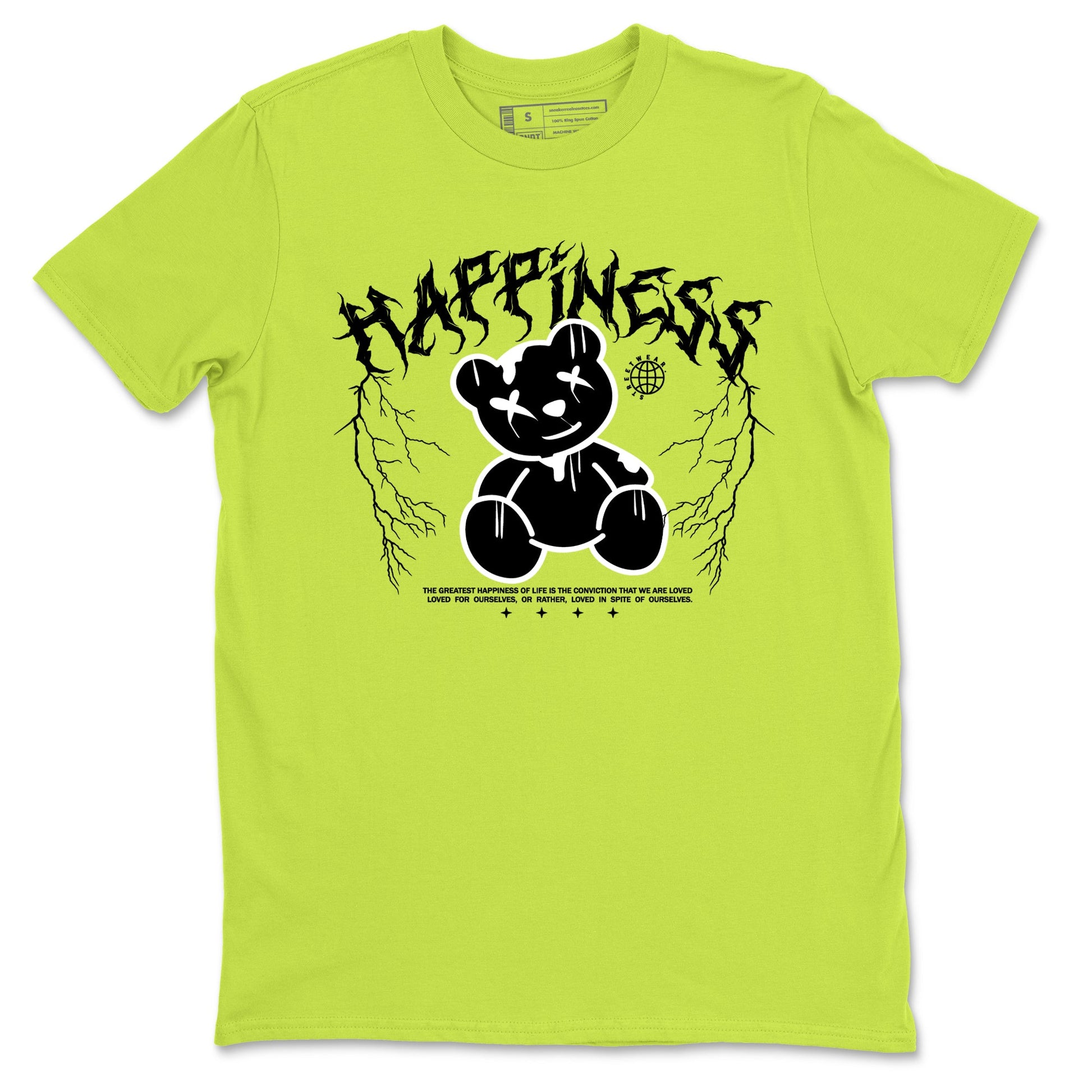 Air Force 1 Low Dance Volt t-shirts to match sneakers Happiness Bear sneaker match tees Air Force 1 Volt match shoes to clothes SNRT Sneaker Tees unisex cotton Safety Green 2 shirts