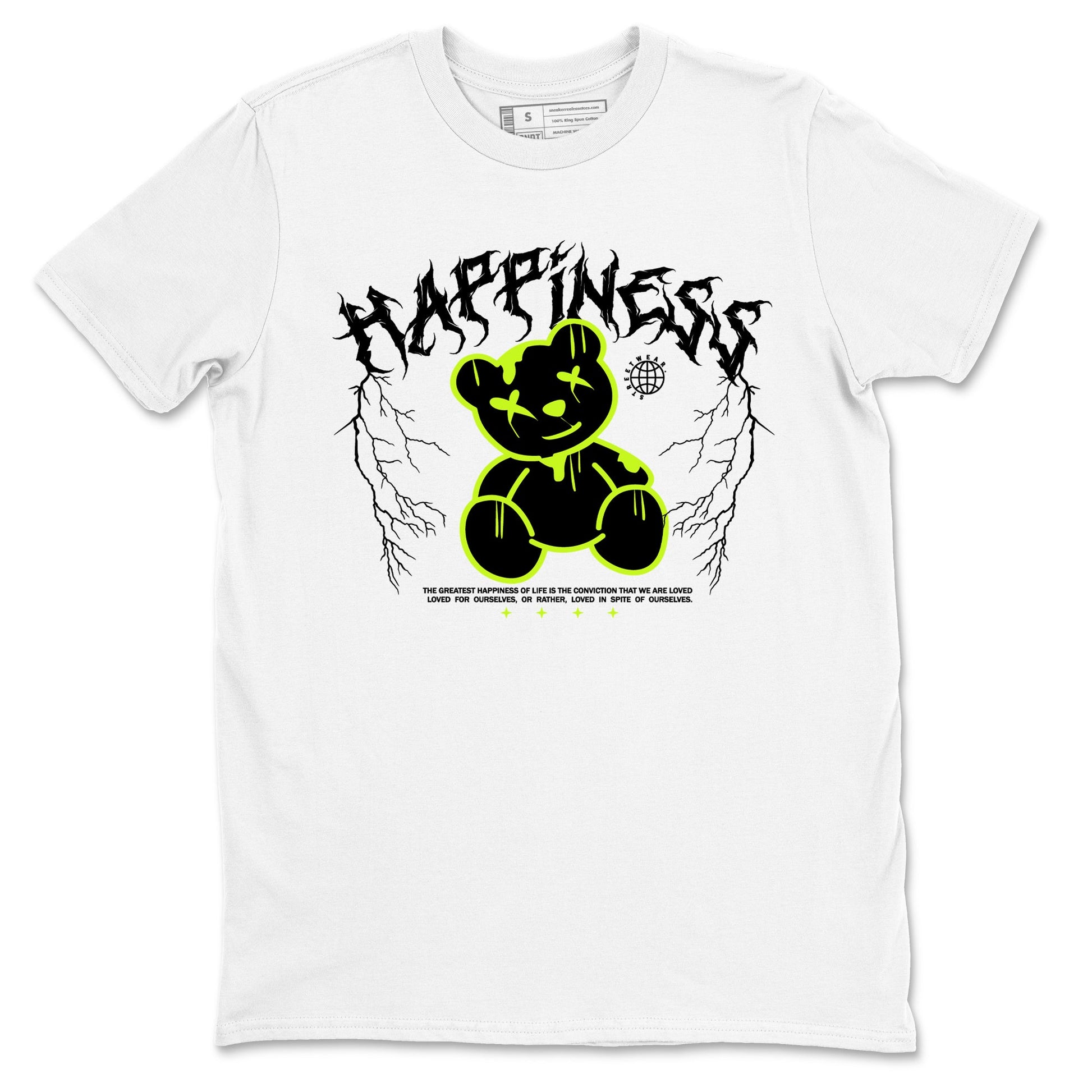 Air Force 1 Low Dance Volt t-shirts to match sneakers Happiness Bear sneaker match tees Air Force 1 Volt match shoes to clothes SNRT Sneaker Tees unisex cotton White 2 shirts