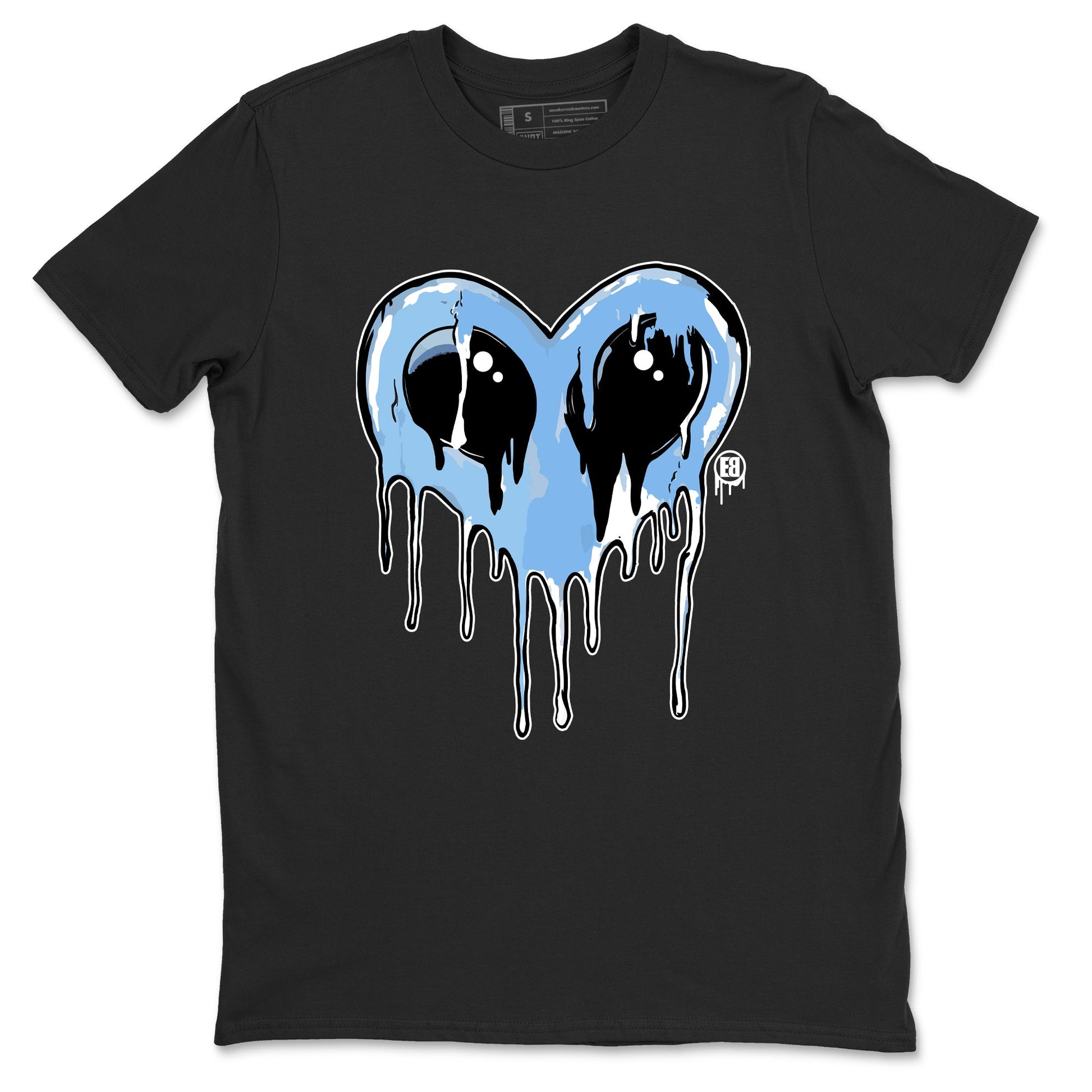 AJ11 Legend Blue Graphic shirts Heart Alien Valentine Gift shirts Air Jordan 11 Legend Blue best t-shirts to wear with jordans SNRT Sneaker Tees unisex cotton Black 2 shirts