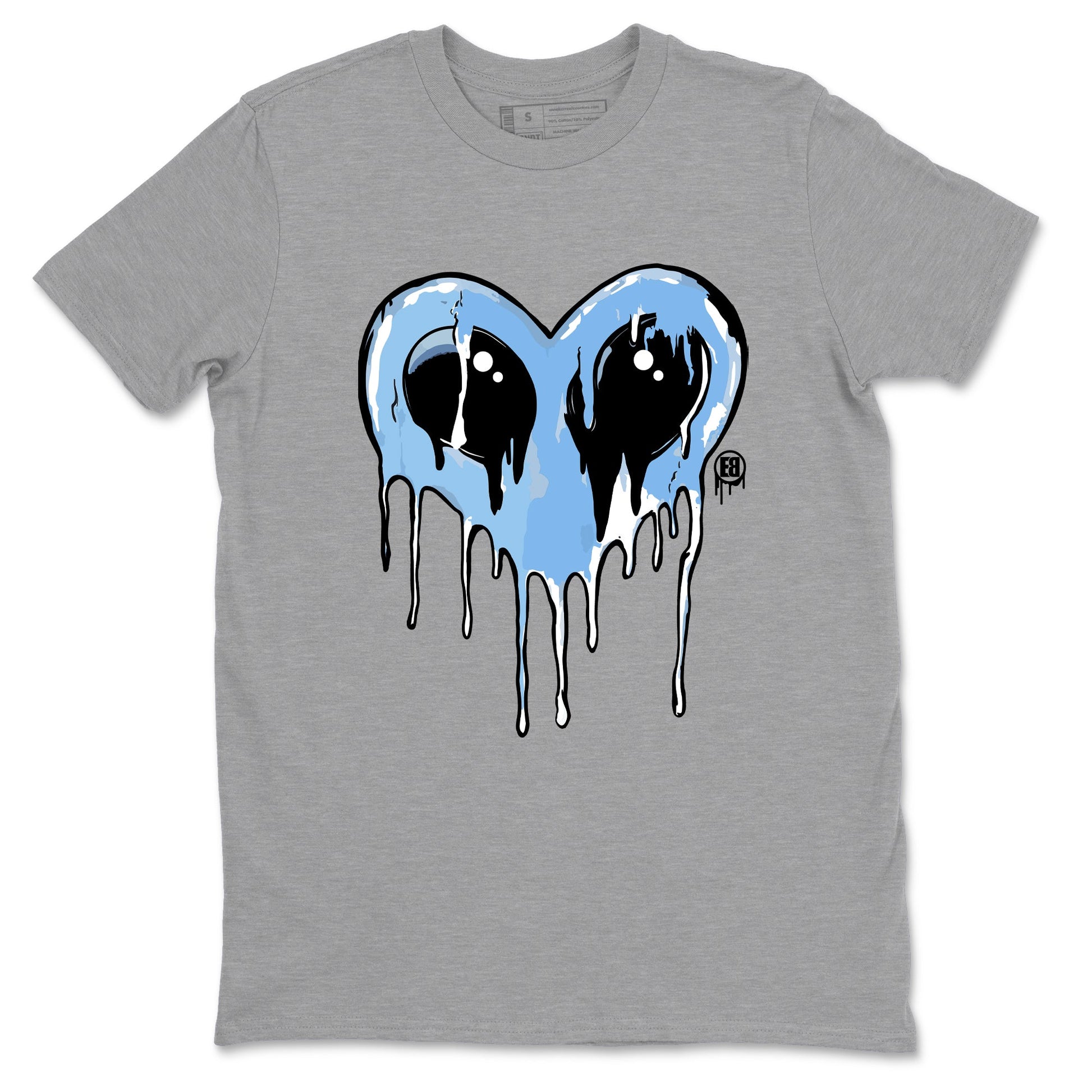 AJ11 Legend Blue Graphic shirts Heart Alien Valentine Gift shirts Air Jordan 11 Legend Blue best t-shirts to wear with jordans SNRT Sneaker Tees unisex cotton Heather Grey 2 shirts