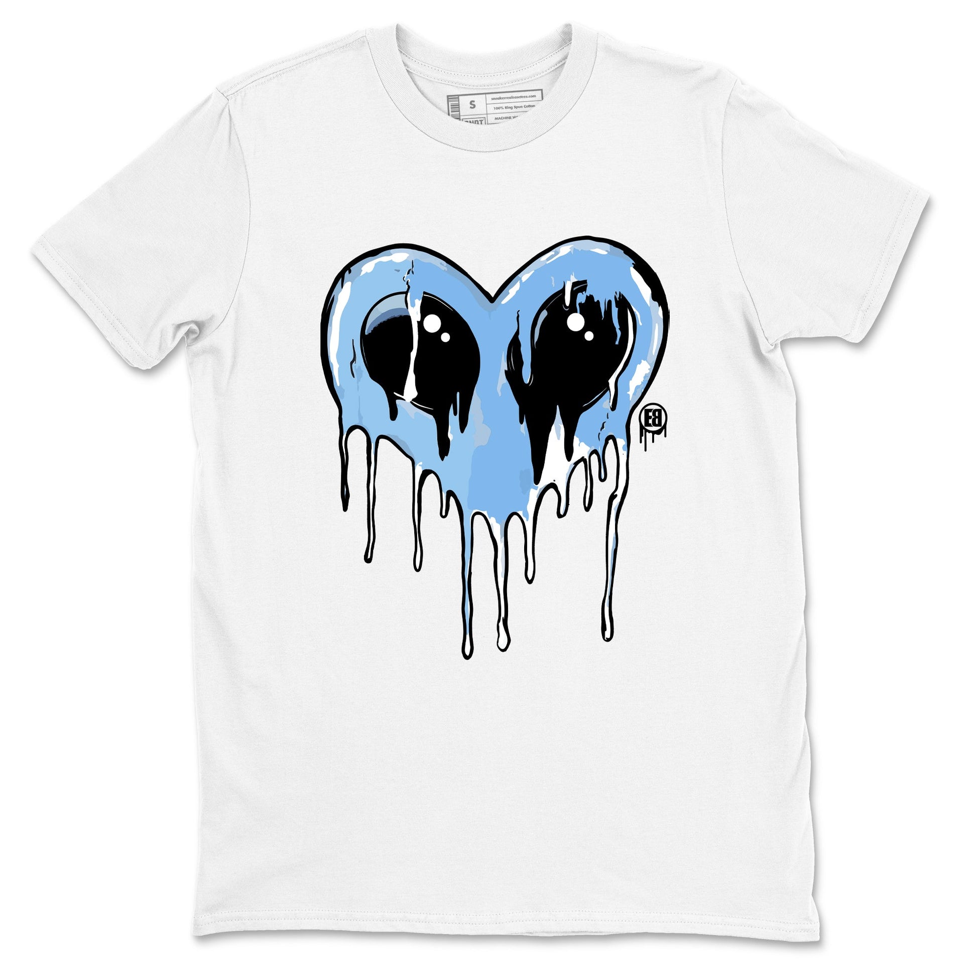 AJ11 Legend Blue Graphic shirts Heart Alien Valentine Gift shirts Air Jordan 11 Legend Blue best t-shirts to wear with jordans SNRT Sneaker Tees unisex cotton White 2 shirts