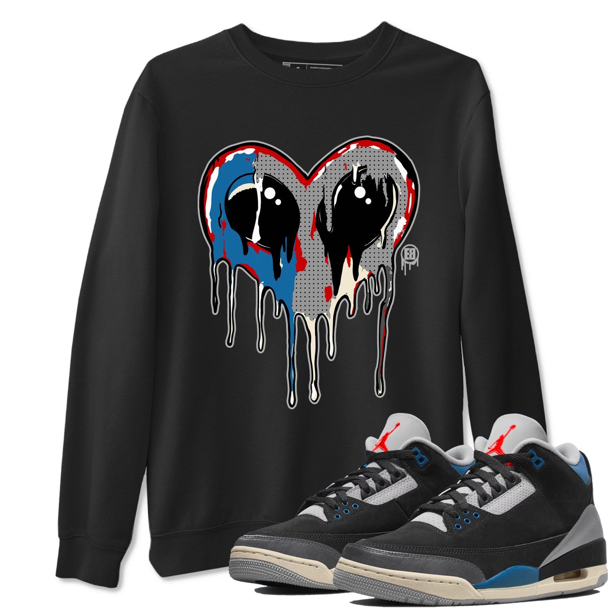 AJ3 Rare Air Graphic shirts Heart Alien Valentine Gift shirts Air Jordan 3 Rare Air best t-shirts to wear with jordans SNRT Sneaker Tees unisex cotton Black 1 shirts