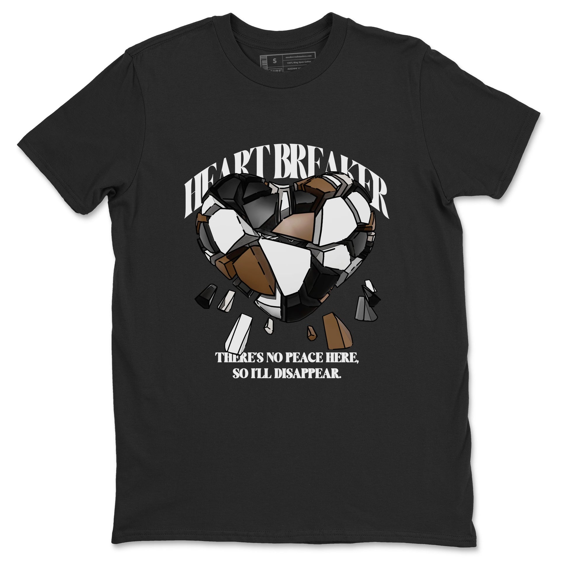 1s Low OG Mocha shirts to match jordans Heart Breaker sneaker match tees Air Jordan 1 Mocha match shoes to clothes SNRT Sneaker Tees unisex cotton Black 2 shirts