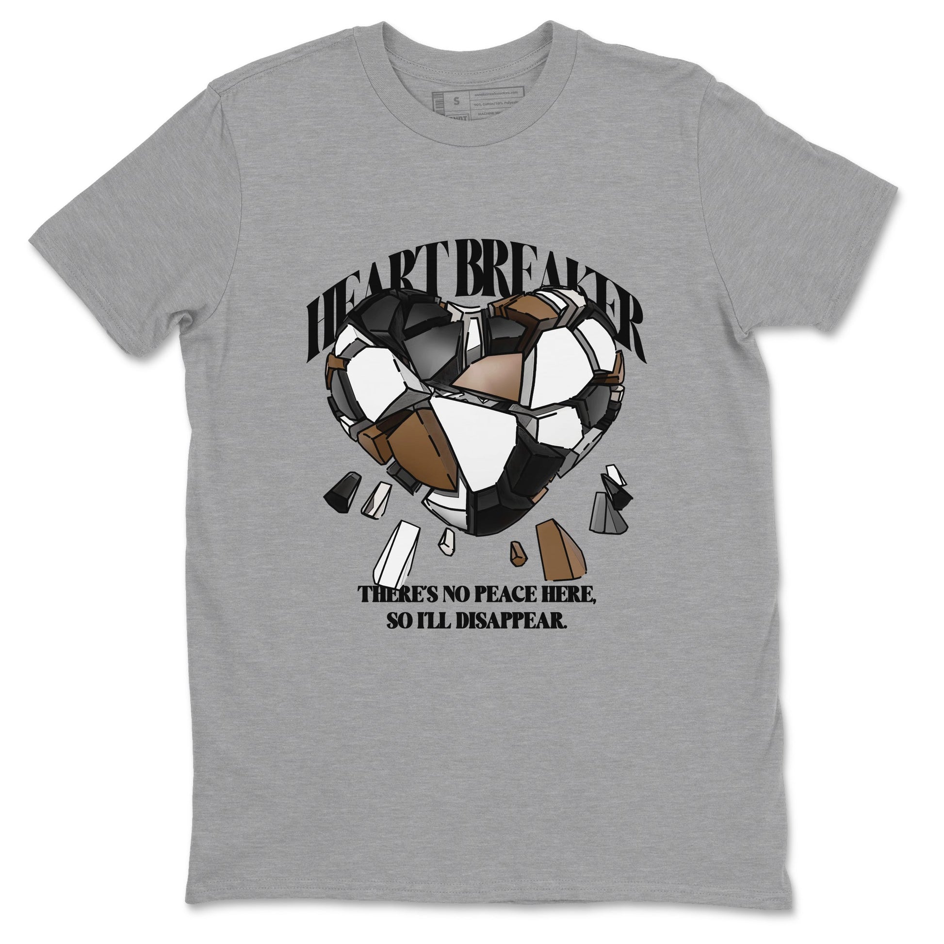 1s Low OG Mocha shirts to match jordans Heart Breaker sneaker match tees Air Jordan 1 Mocha match shoes to clothes SNRT Sneaker Tees unisex cotton Heather Grey 2 shirts