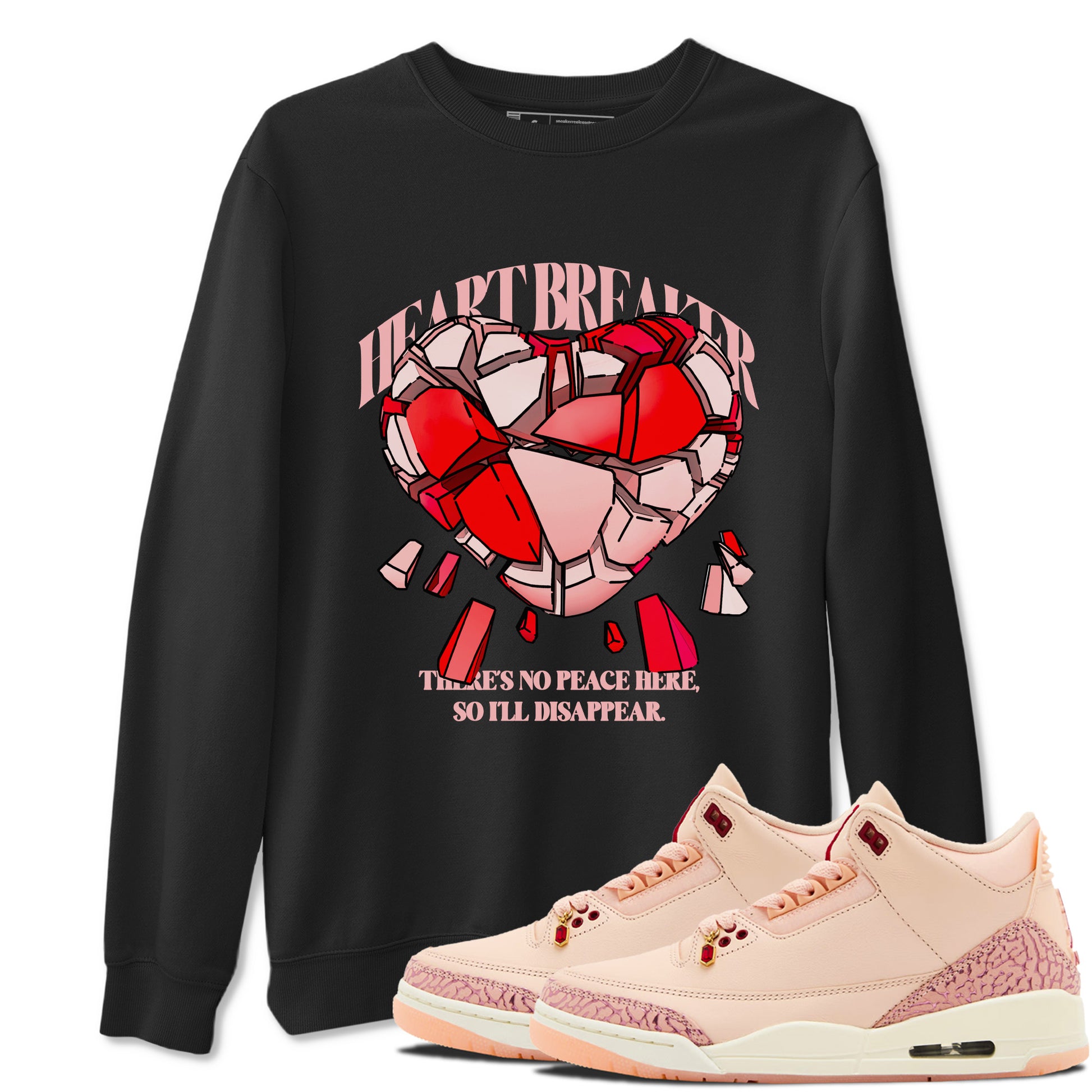 Heart Breaker SNRT Sneaker Tees - Air Jordan 3 Valentines Day - SNRT Sneaker T-shirts