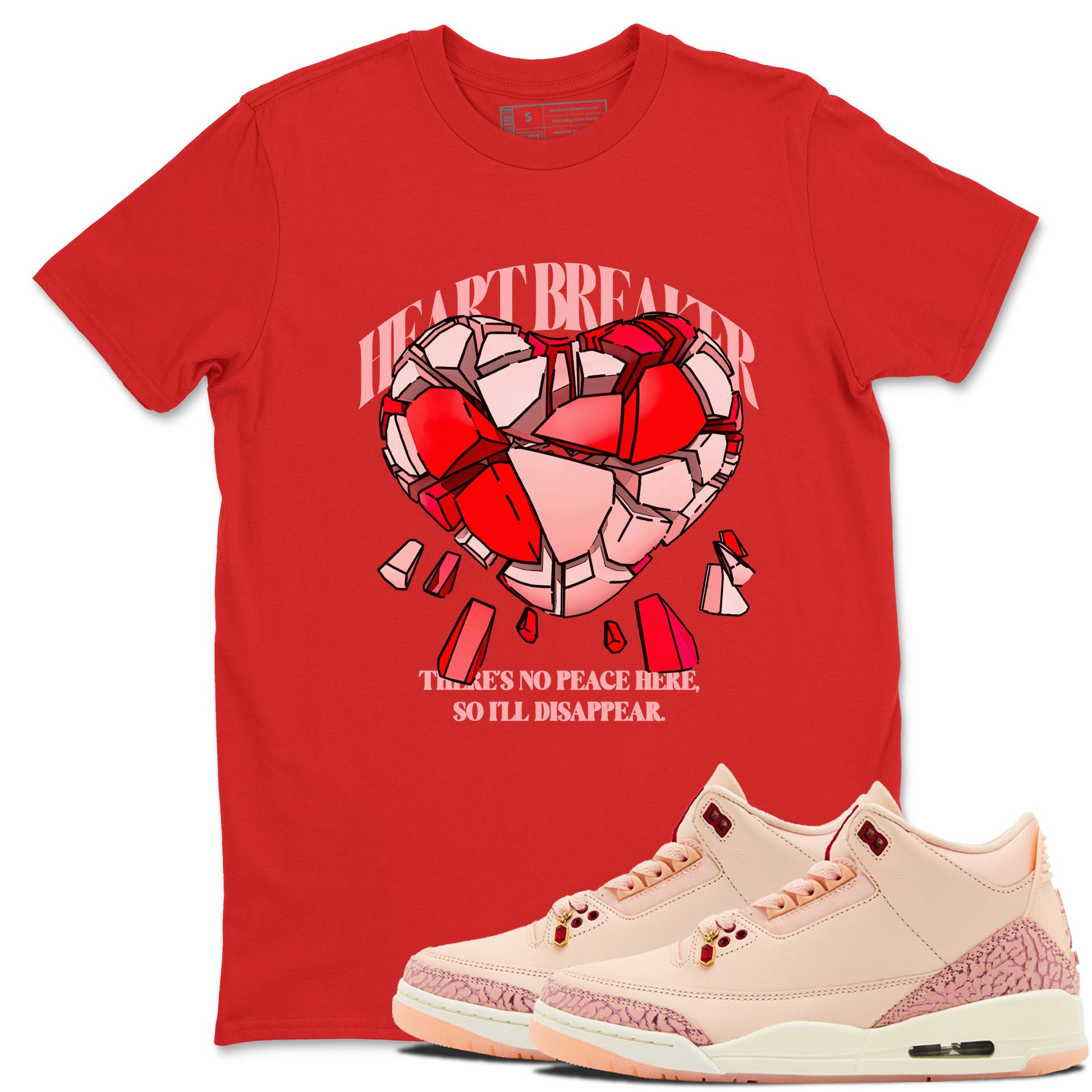 Heart Breaker SNRT Sneaker Tees - Air Jordan 3 Valentines Day - SNRT Sneaker T-shirts