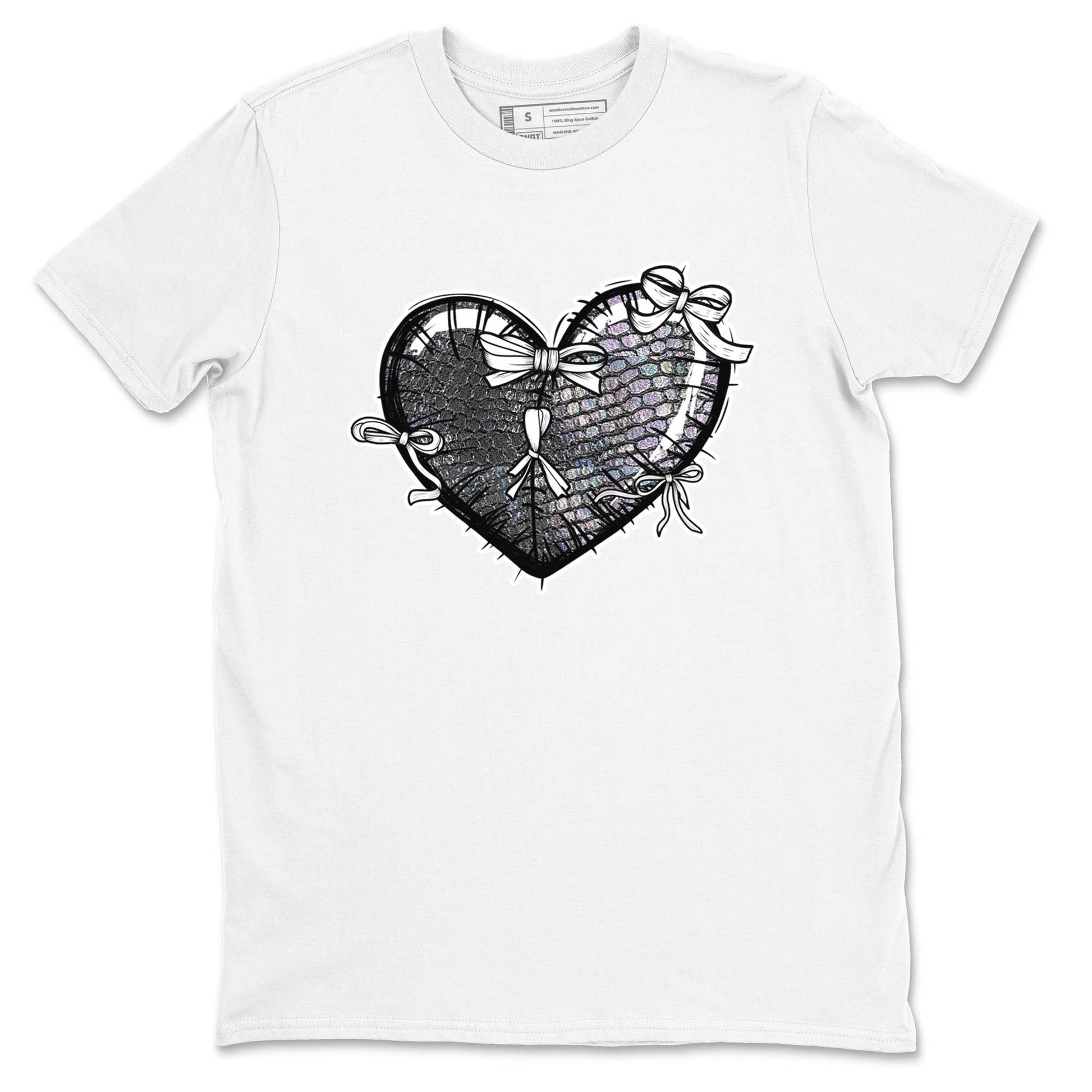 11s Year Of The Snake shirts to match jordans Heart With Ribbons shirts to match jordans Air Jordan 11 Retro Low Year Of The Snake match shoes to clothes SNRT Sneaker Tees unisex cotton White 2 shirts