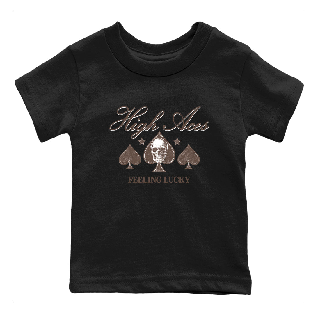 Sneaker match tees – Sneaker Tees To Match Air Jordan 4 Cave Stone Shoes – High Aces Kids T-Shirt Black 2