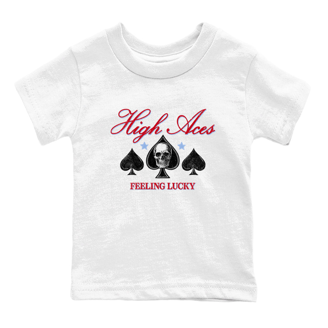 Sneaker match tees – Sneaker Tees To Match Air Jordan 5 Fire Red Shoes – High Aces Kids T-Shirt White 2