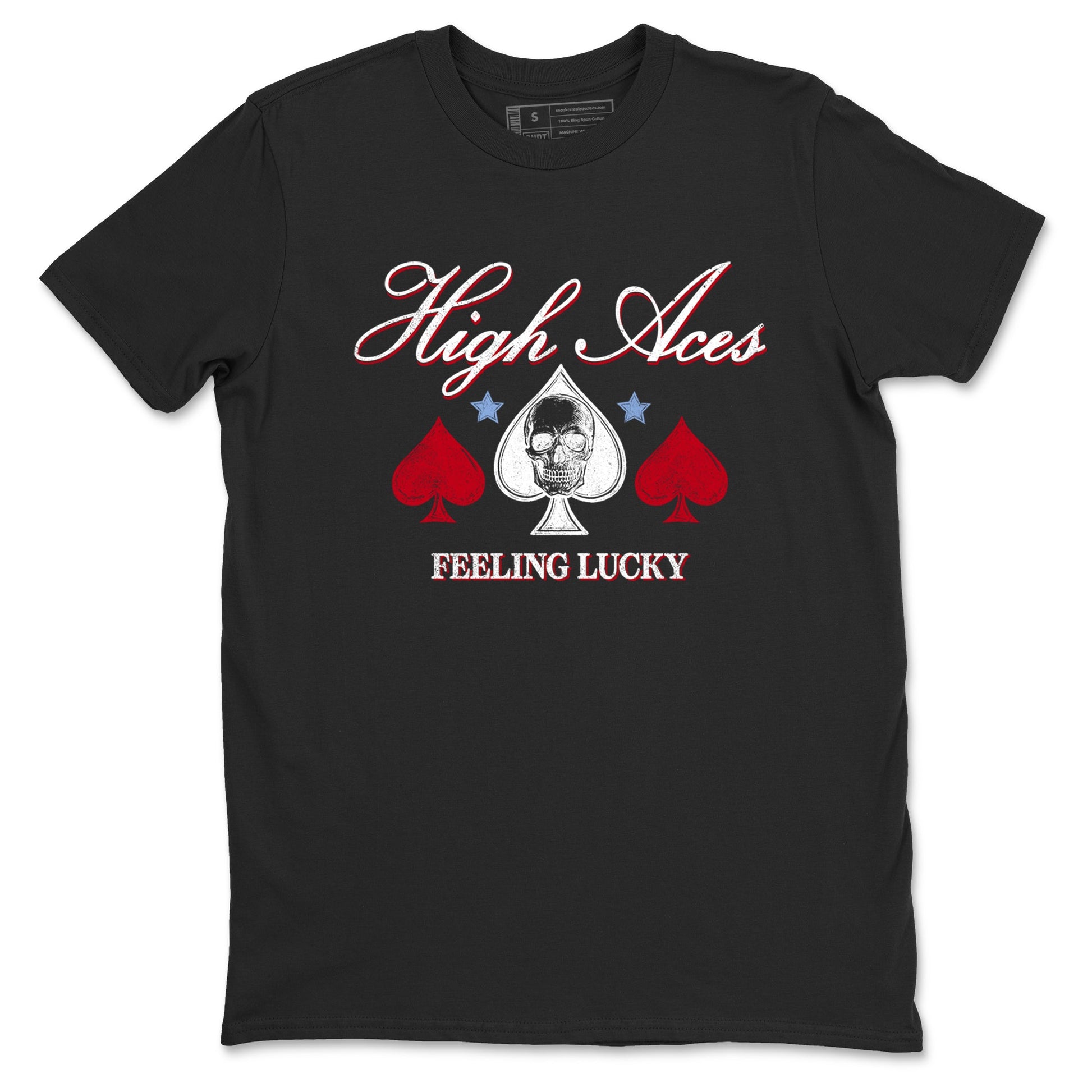Sneaker match tees – Sneaker Tees To Match Air Jordan 5 Fire Red Shoes – High Aces Tee Black 2