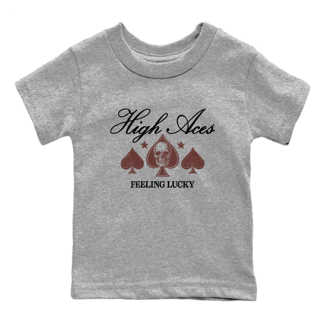 Sneaker match tees – Sneaker Tees To Match Dunk Low Football Shoes – High Aces Kids T-Shirt Heather Grey 2