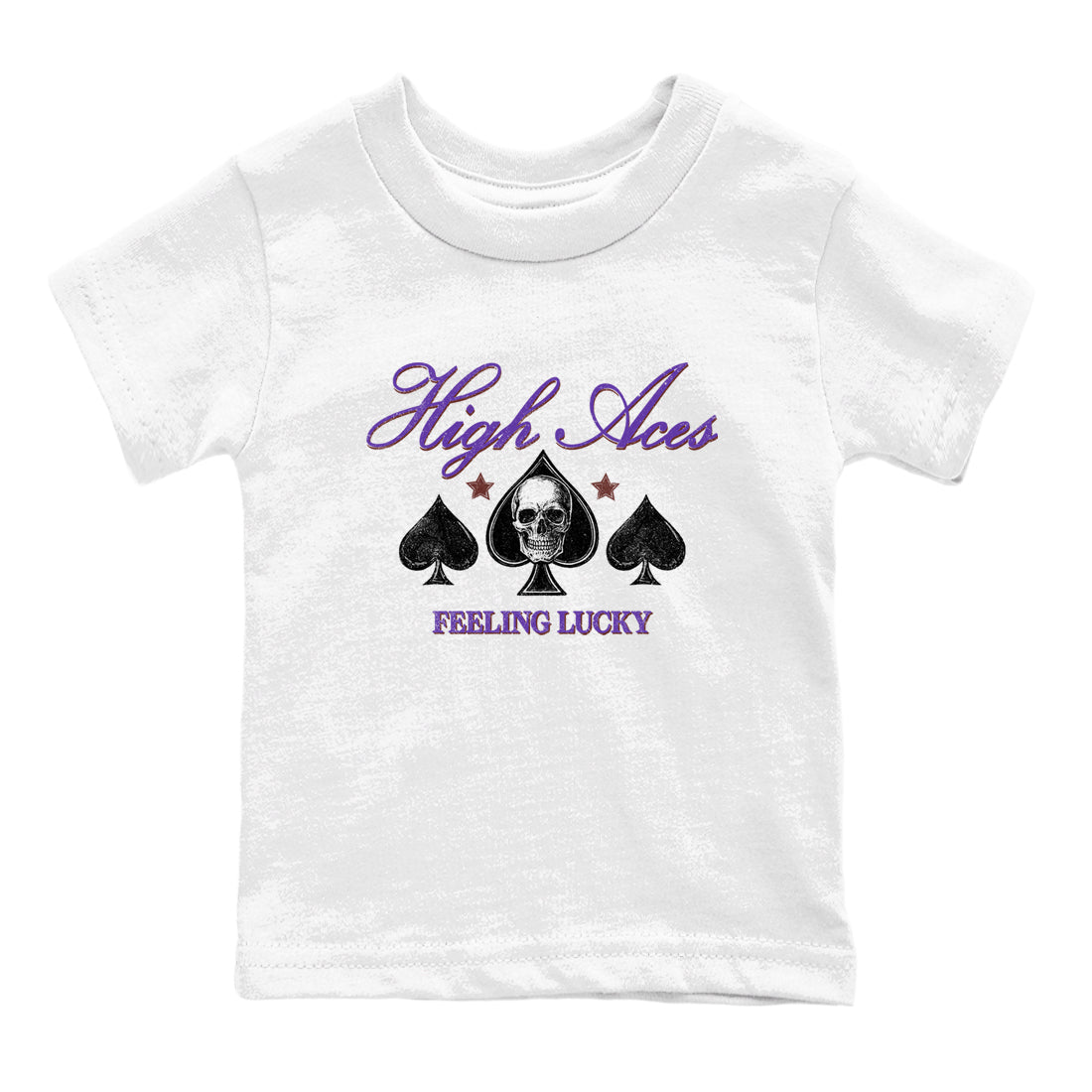Sneaker match tees – Sneaker Threads To Match Dunk Low Persian Violet Shoes – High Aces Kids T-Shirt White 2