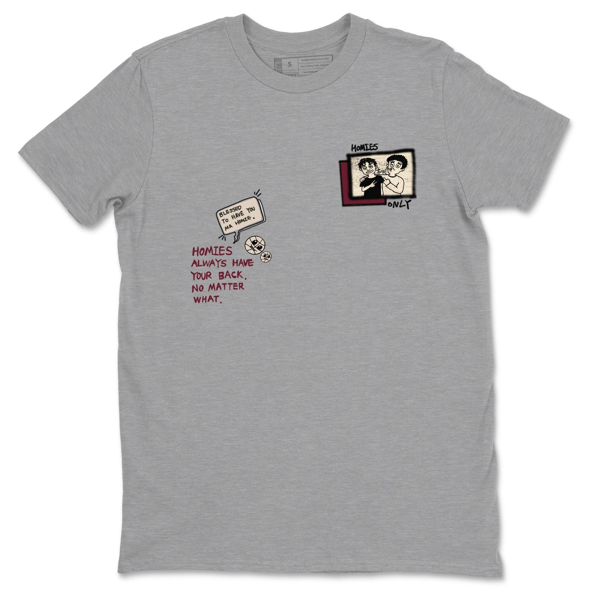 4s A Ma Maniere x Fossil Stone shirts to match jordans Homies Only sneaker match tees 4s A Ma Maniere x Fossil Stone match shoes to clothes SNRT Sneaker Tees unisex cotton Heather Grey 2 shirts