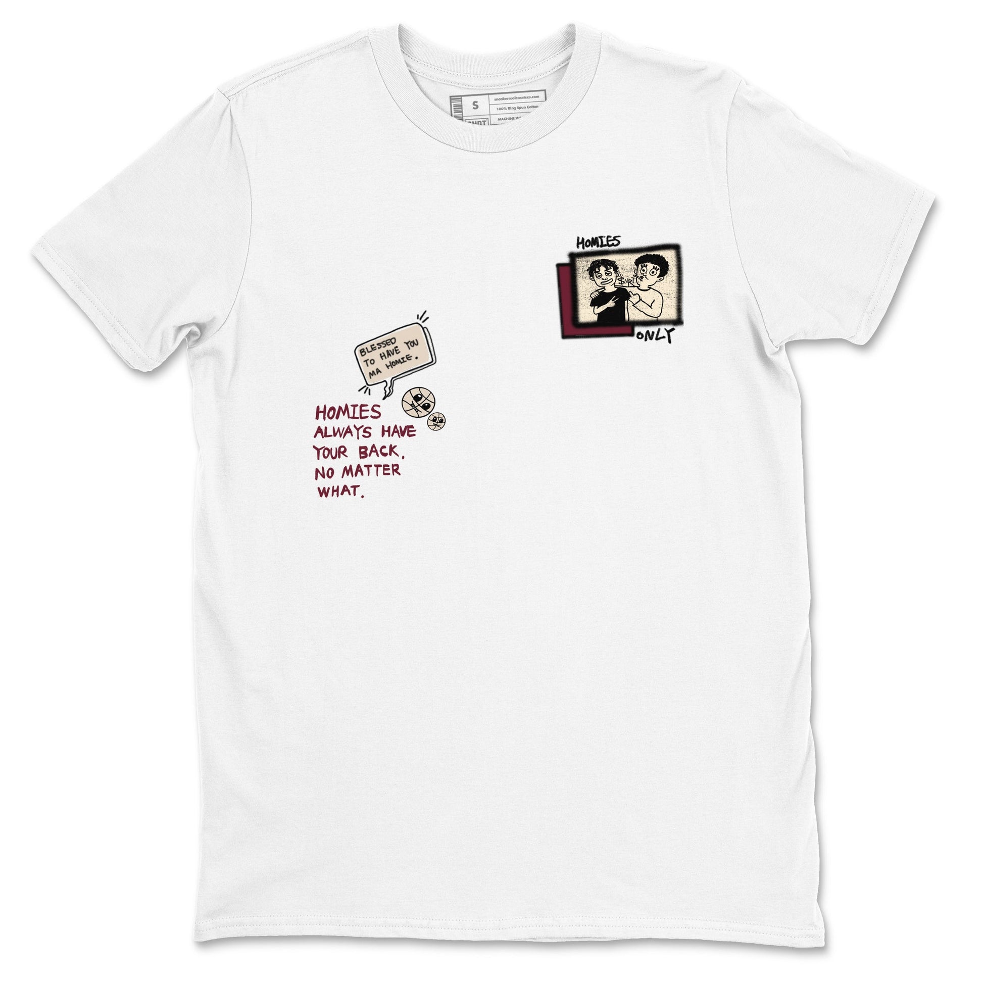4s A Ma Maniere x Fossil Stone shirts to match jordans Homies Only sneaker match tees 4s A Ma Maniere x Fossil Stone match shoes to clothes SNRT Sneaker Tees unisex cotton White 2 shirts