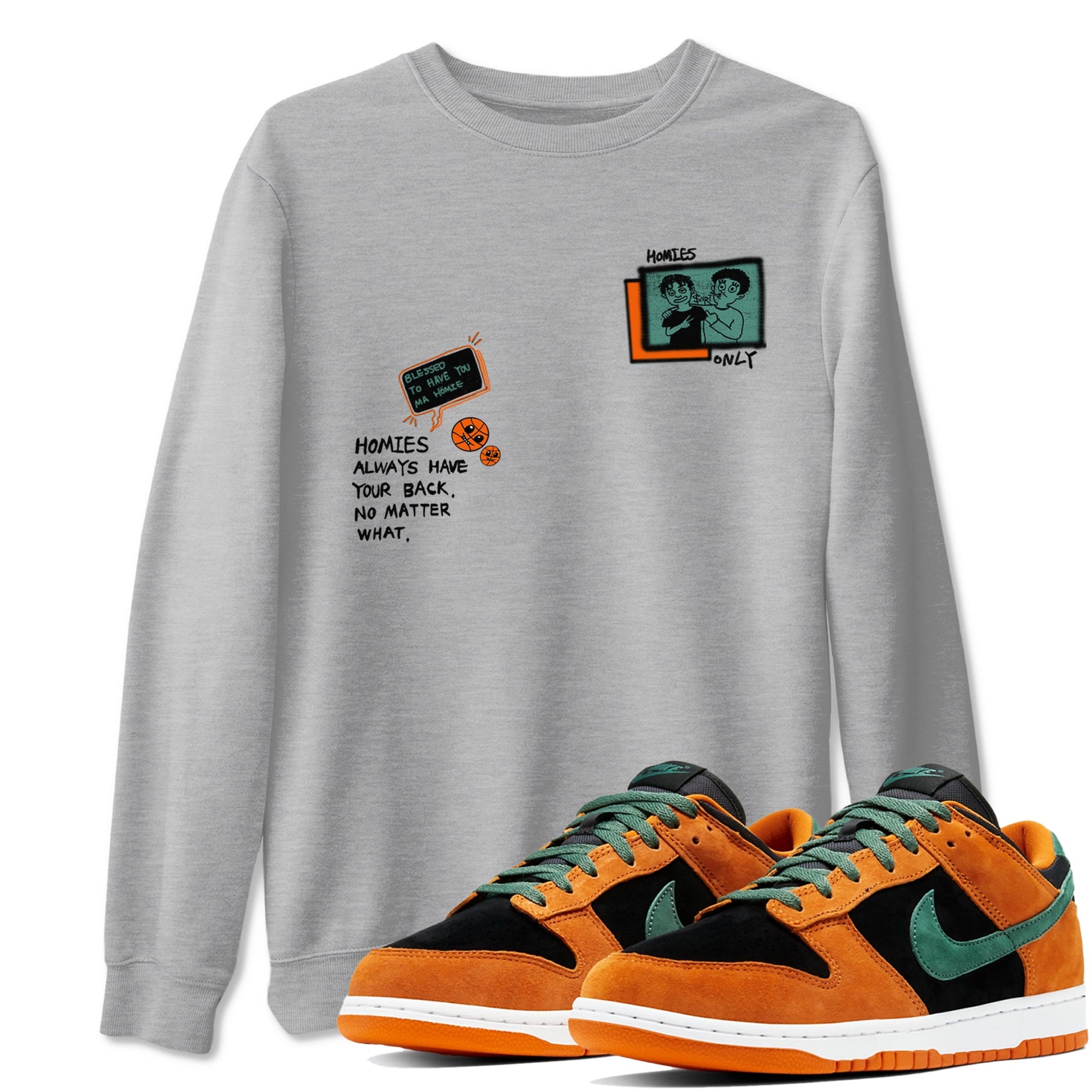 Dunk Low Ceramic shirts to match jordans Homies Only sneaker match tees Dunk Ceramic match shoes to clothes SNRT Sneaker Tees unisex cotton Heather Grey 1 shirts